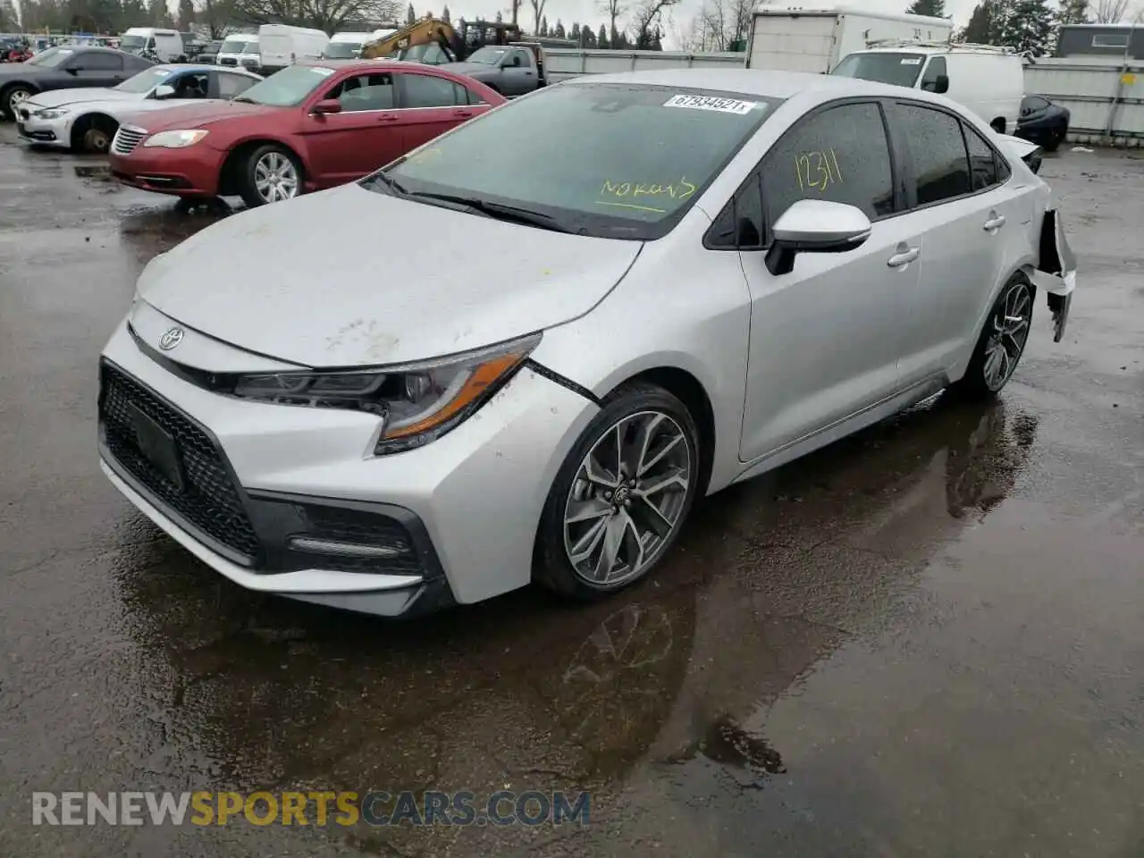 2 Photograph of a damaged car 5YFS4RCE0LP056152 TOYOTA COROLLA 2020