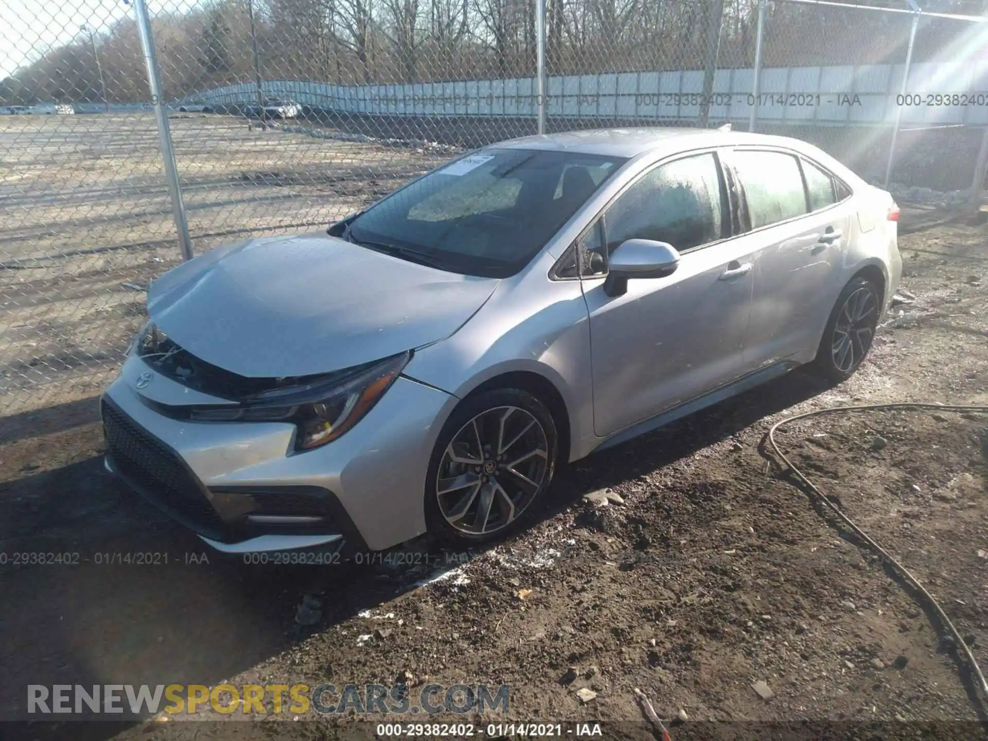 2 Photograph of a damaged car 5YFS4RCE0LP057334 TOYOTA COROLLA 2020