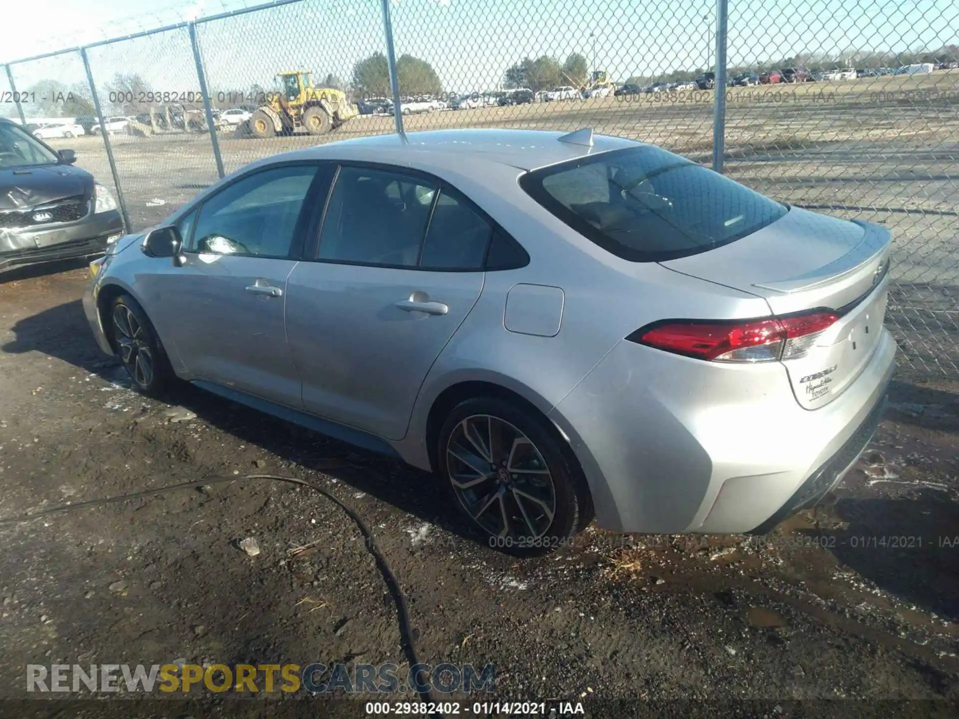3 Photograph of a damaged car 5YFS4RCE0LP057334 TOYOTA COROLLA 2020