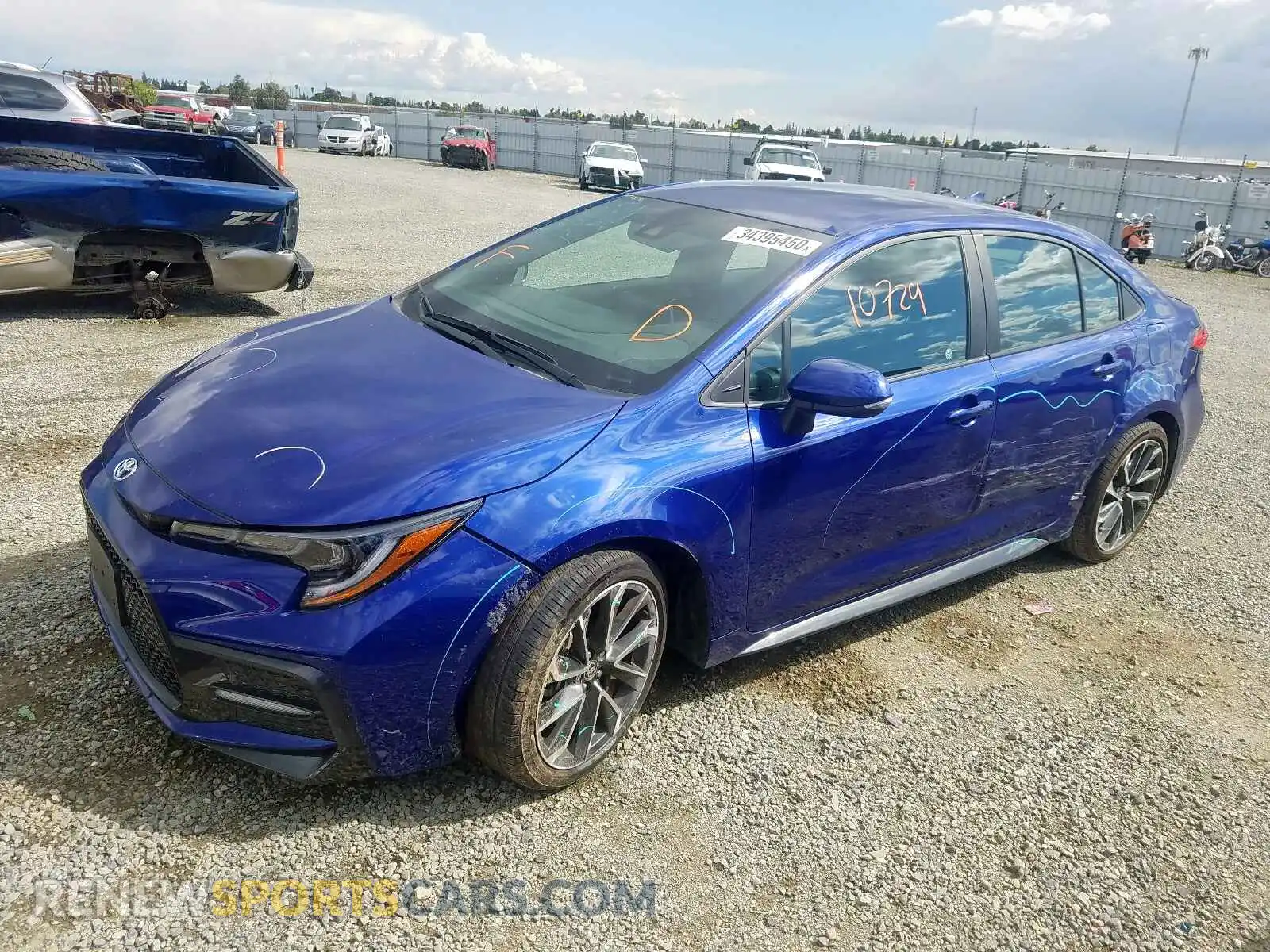 2 Photograph of a damaged car 5YFS4RCE1LP012872 TOYOTA COROLLA 2020
