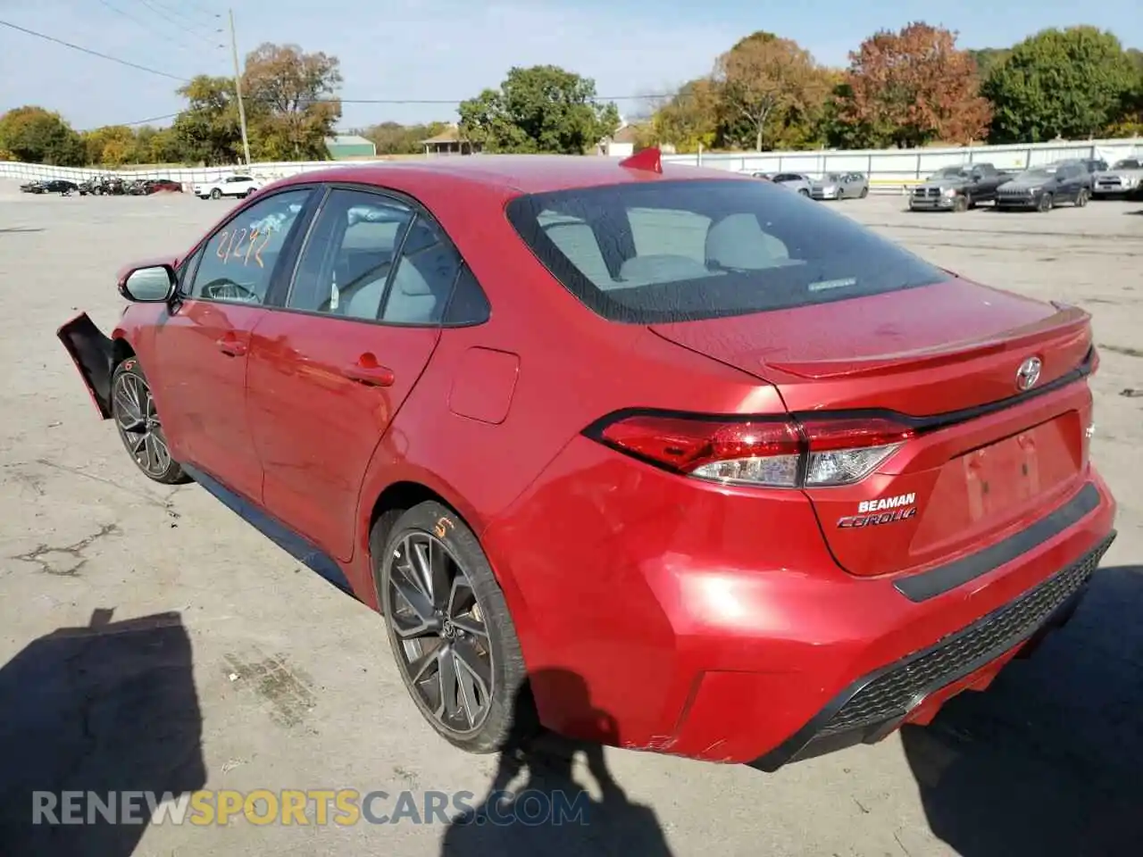 3 Photograph of a damaged car 5YFS4RCE1LP023340 TOYOTA COROLLA 2020