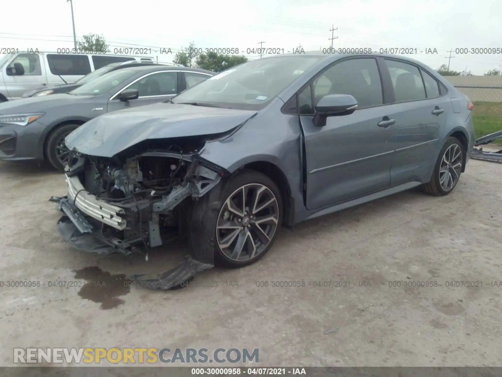 2 Photograph of a damaged car 5YFS4RCE1LP030093 TOYOTA COROLLA 2020