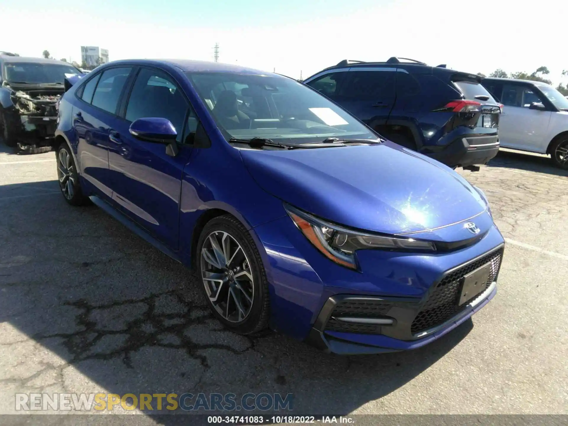 1 Photograph of a damaged car 5YFS4RCE1LP038078 TOYOTA COROLLA 2020