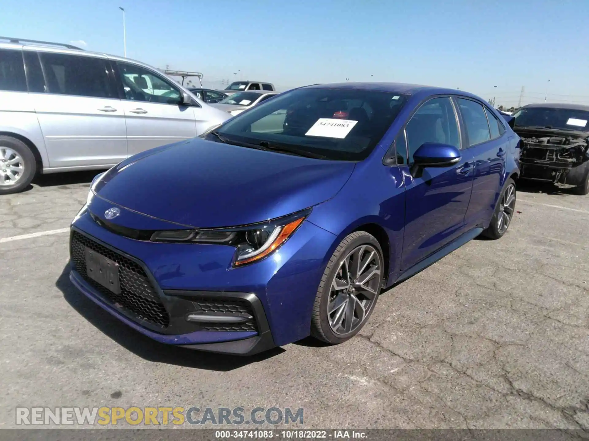 2 Photograph of a damaged car 5YFS4RCE1LP038078 TOYOTA COROLLA 2020