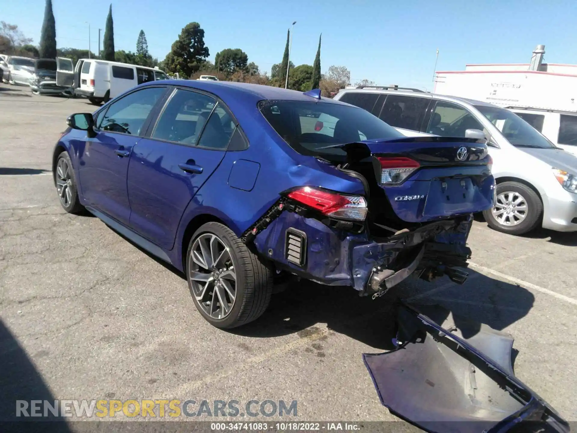 3 Photograph of a damaged car 5YFS4RCE1LP038078 TOYOTA COROLLA 2020