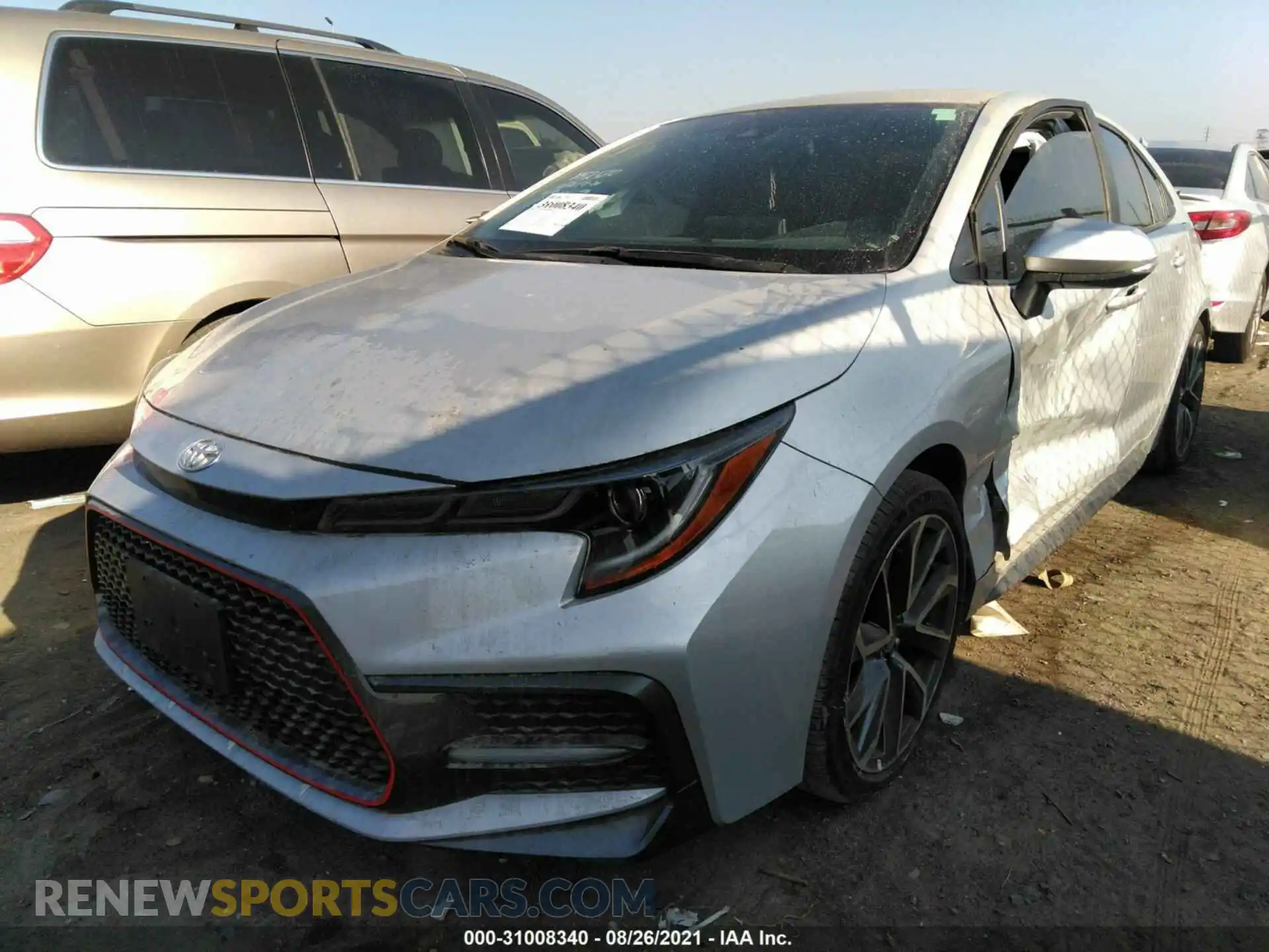 2 Photograph of a damaged car 5YFS4RCE1LP040333 TOYOTA COROLLA 2020