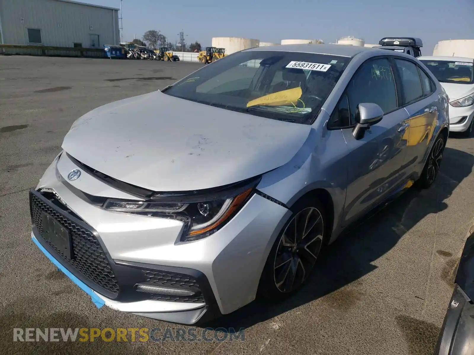 2 Photograph of a damaged car 5YFS4RCE1LP047928 TOYOTA COROLLA 2020
