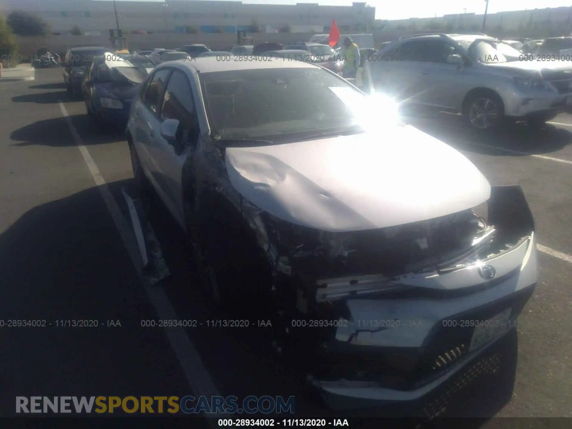 1 Photograph of a damaged car 5YFS4RCE1LP052207 TOYOTA COROLLA 2020