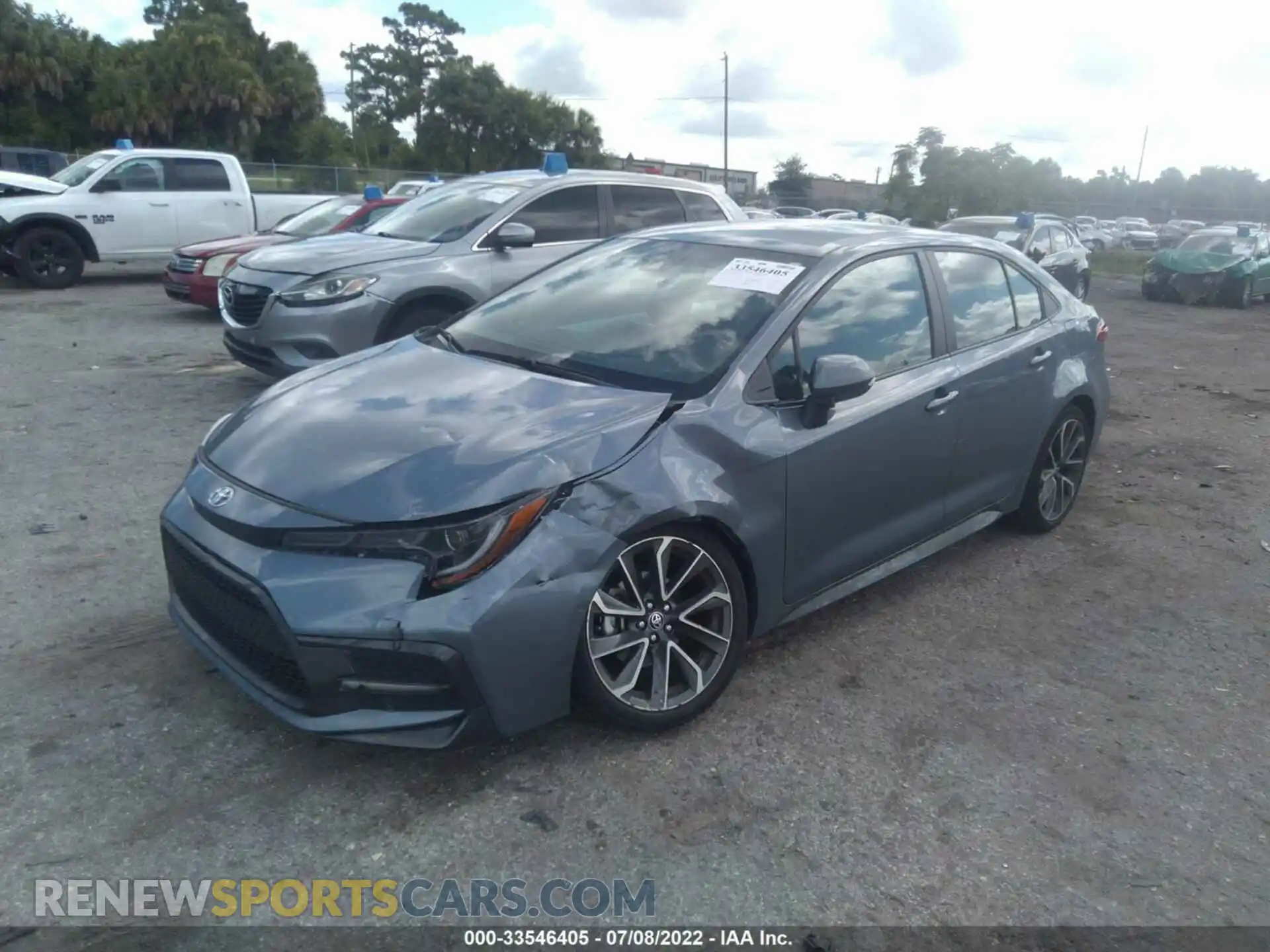2 Photograph of a damaged car 5YFS4RCE1LP056483 TOYOTA COROLLA 2020