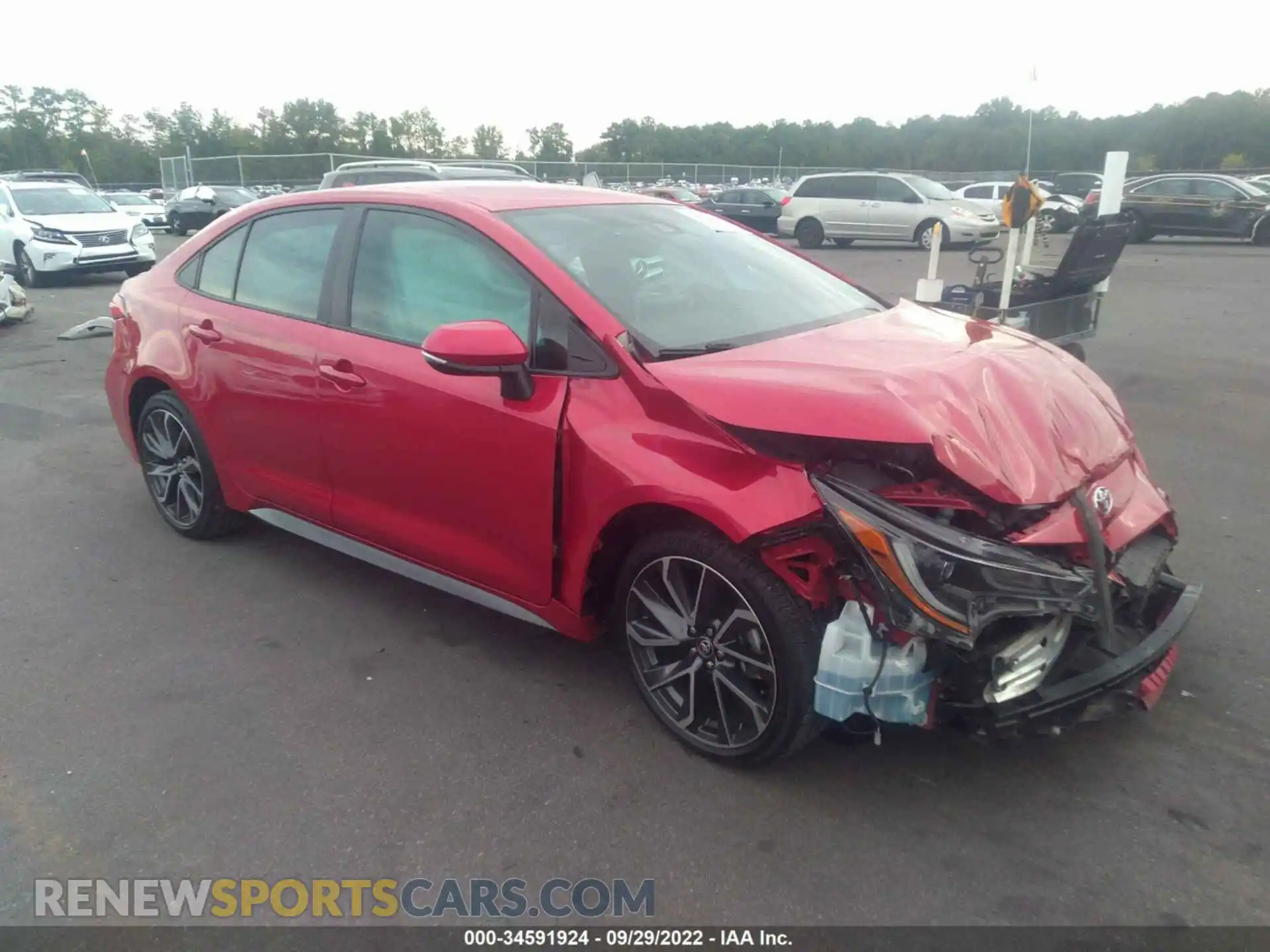 1 Photograph of a damaged car 5YFS4RCE2LP013674 TOYOTA COROLLA 2020