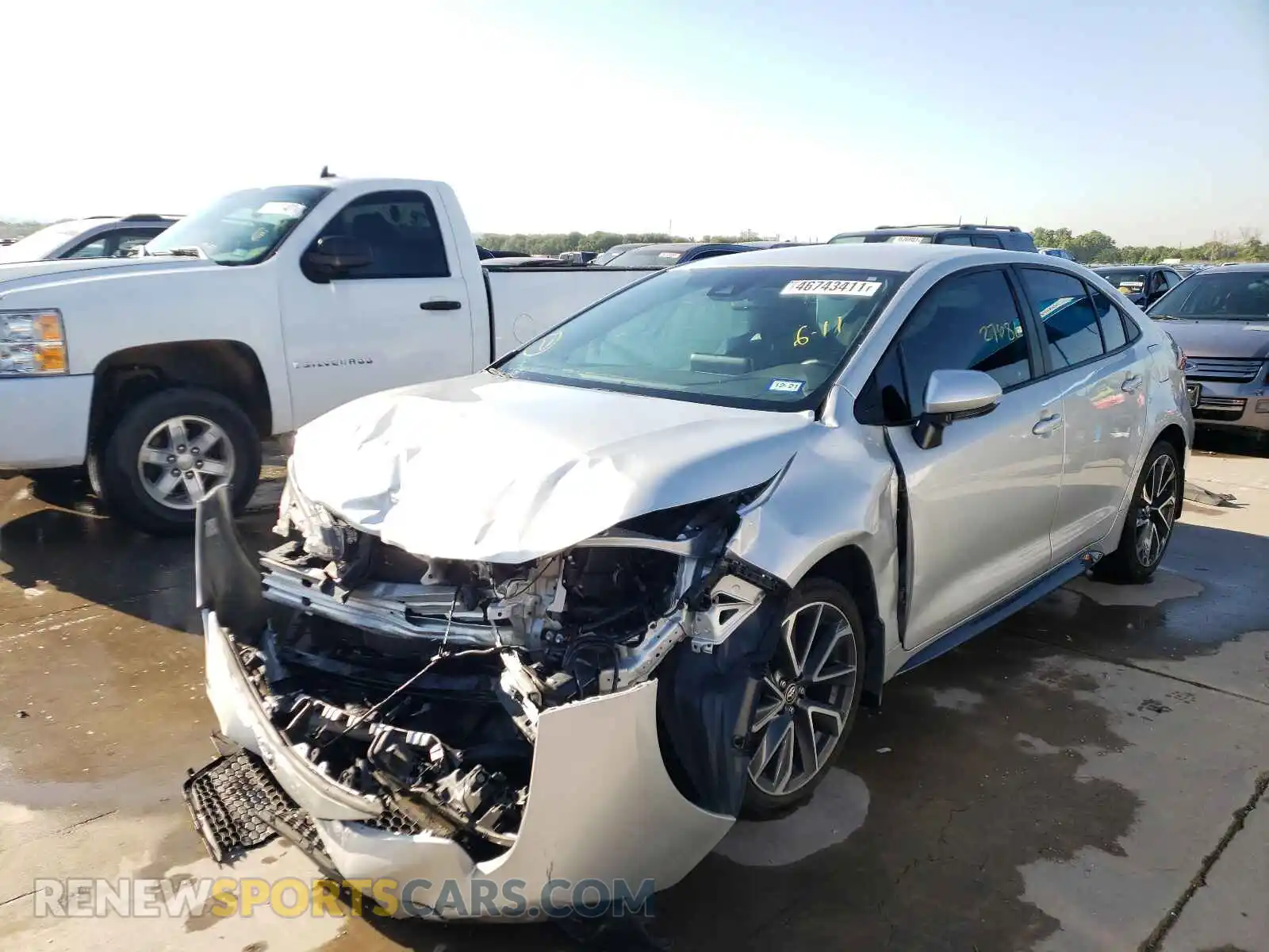 2 Photograph of a damaged car 5YFS4RCE2LP022942 TOYOTA COROLLA 2020