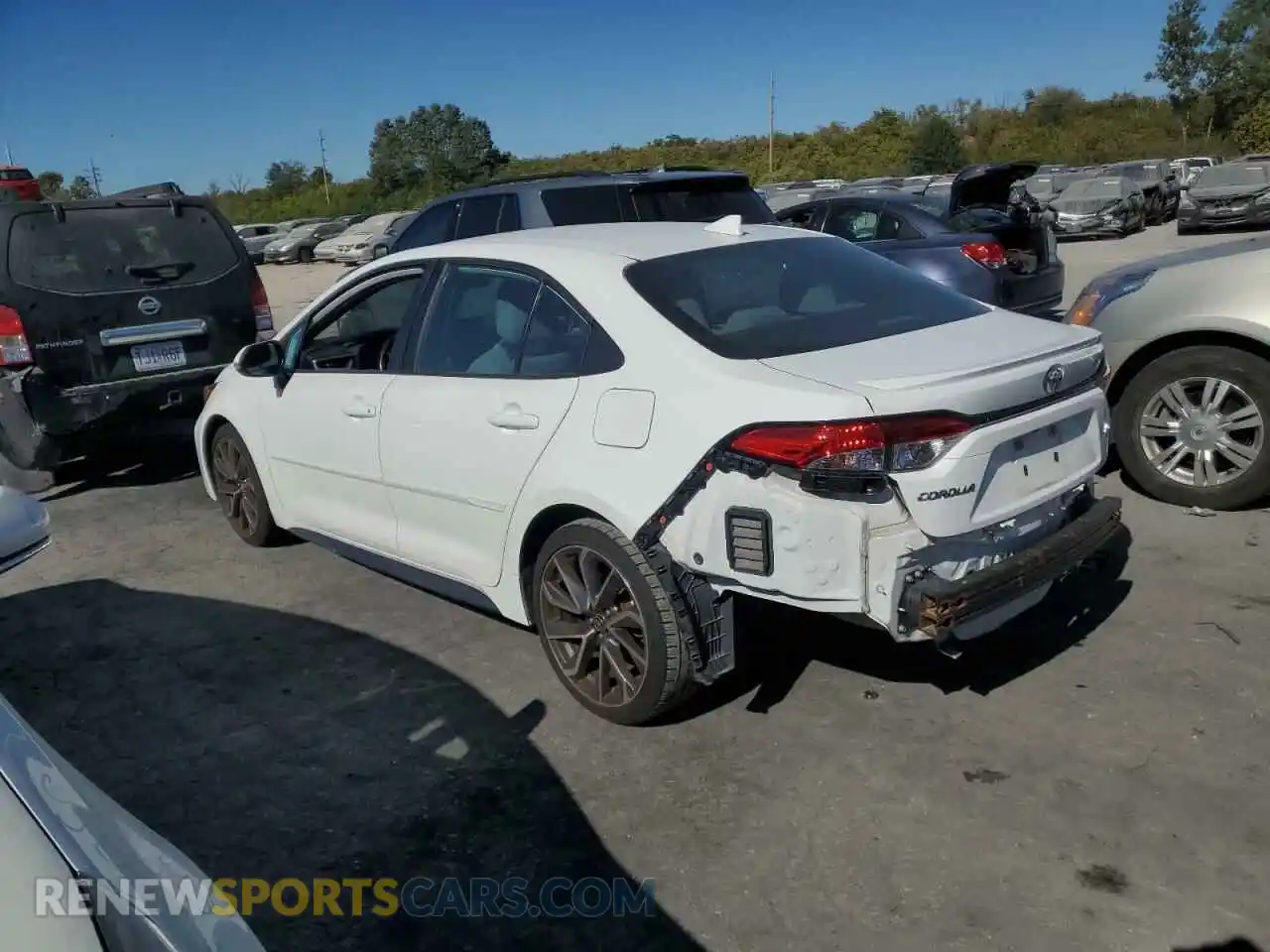 2 Photograph of a damaged car 5YFS4RCE2LP027994 TOYOTA COROLLA 2020