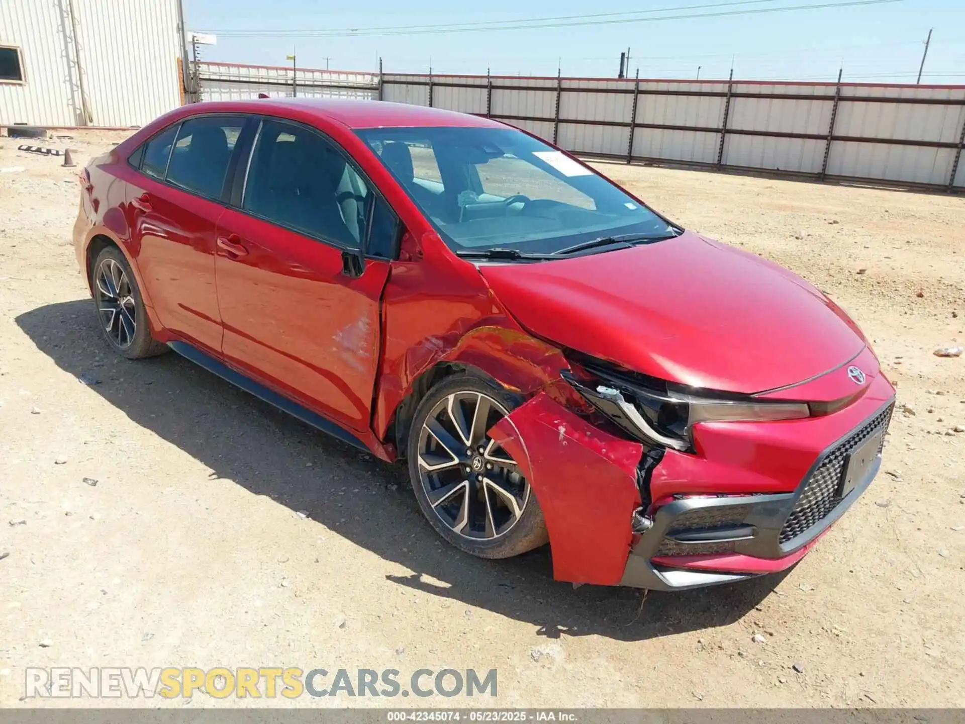 1 Photograph of a damaged car 5YFS4RCE2LP037201 TOYOTA COROLLA 2020