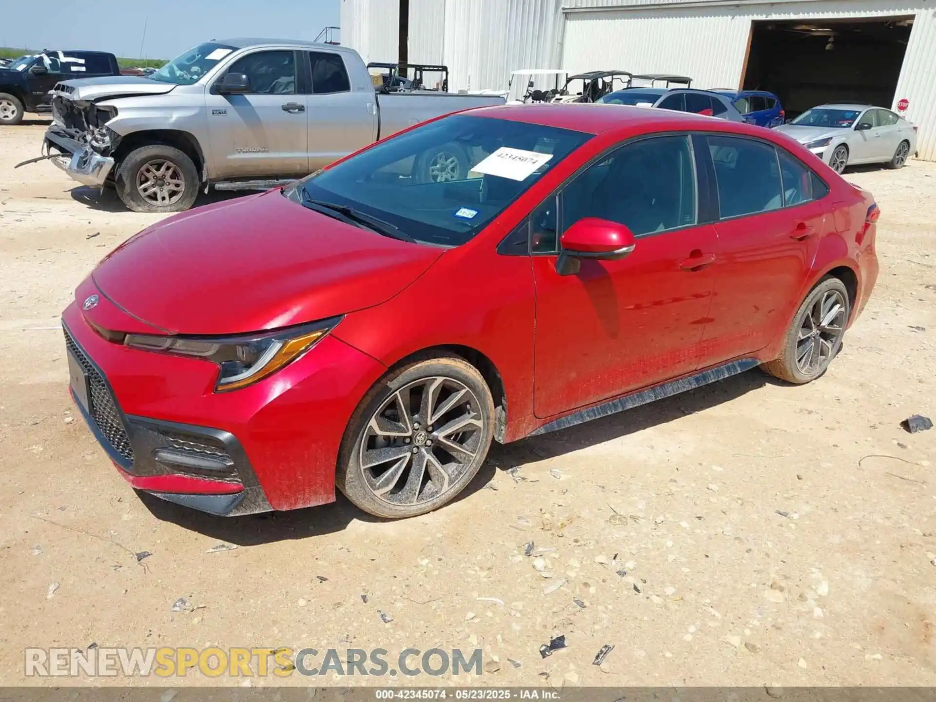 2 Photograph of a damaged car 5YFS4RCE2LP037201 TOYOTA COROLLA 2020
