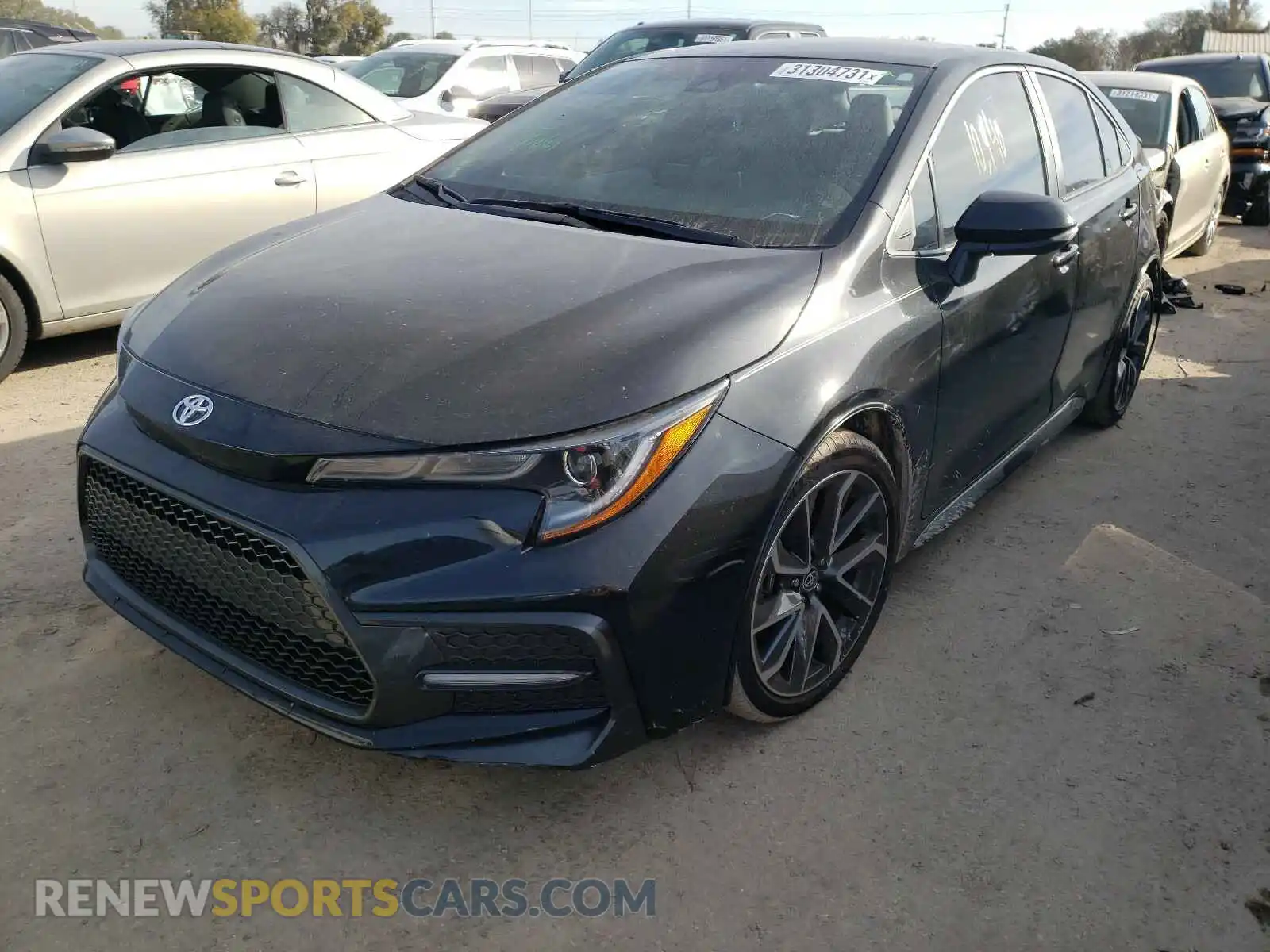 2 Photograph of a damaged car 5YFS4RCE2LP037280 TOYOTA COROLLA 2020