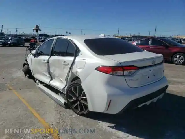 3 Photograph of a damaged car 5YFS4RCE2LP040387 TOYOTA COROLLA 2020