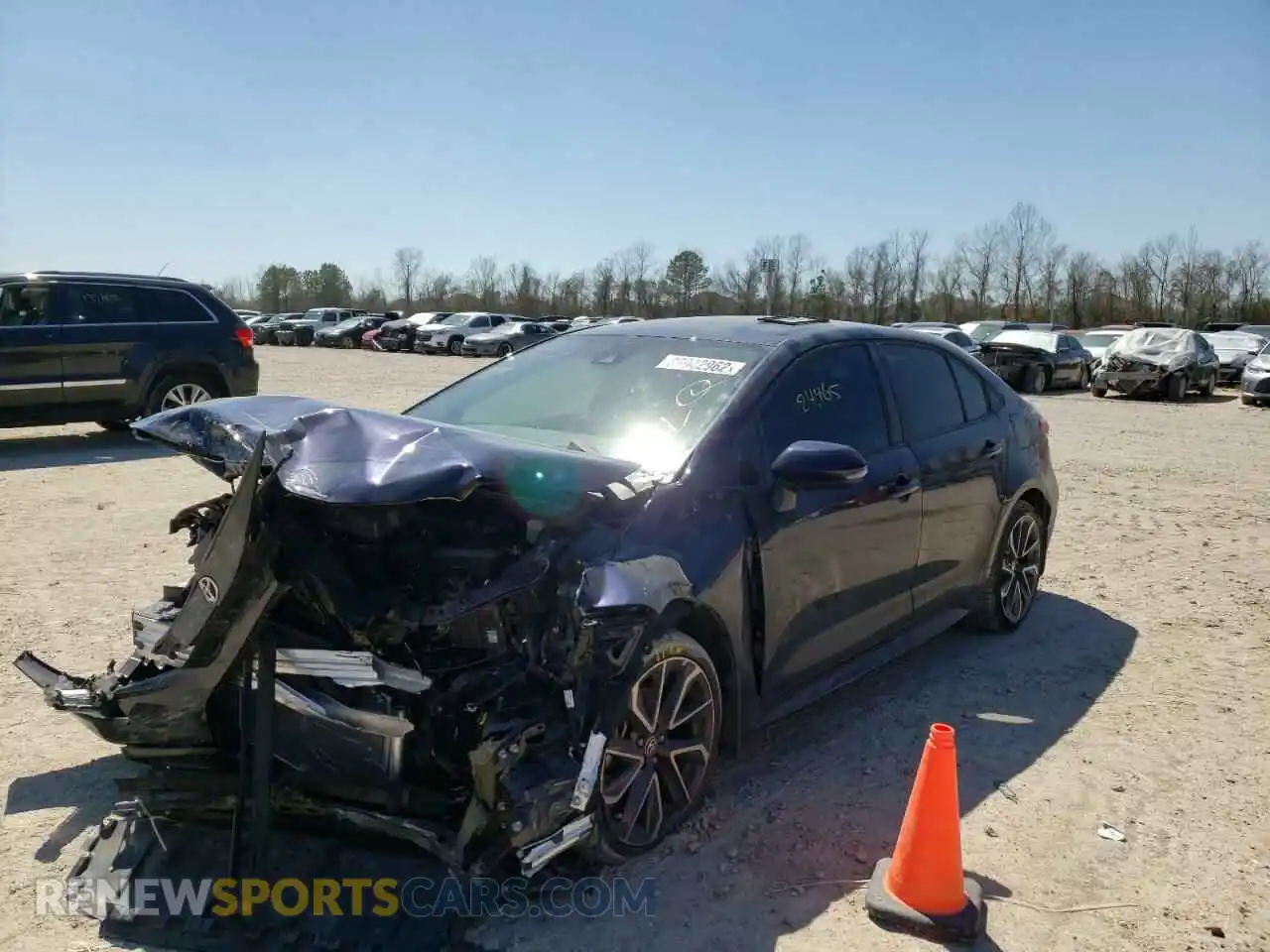 2 Photograph of a damaged car 5YFS4RCE2LP044522 TOYOTA COROLLA 2020