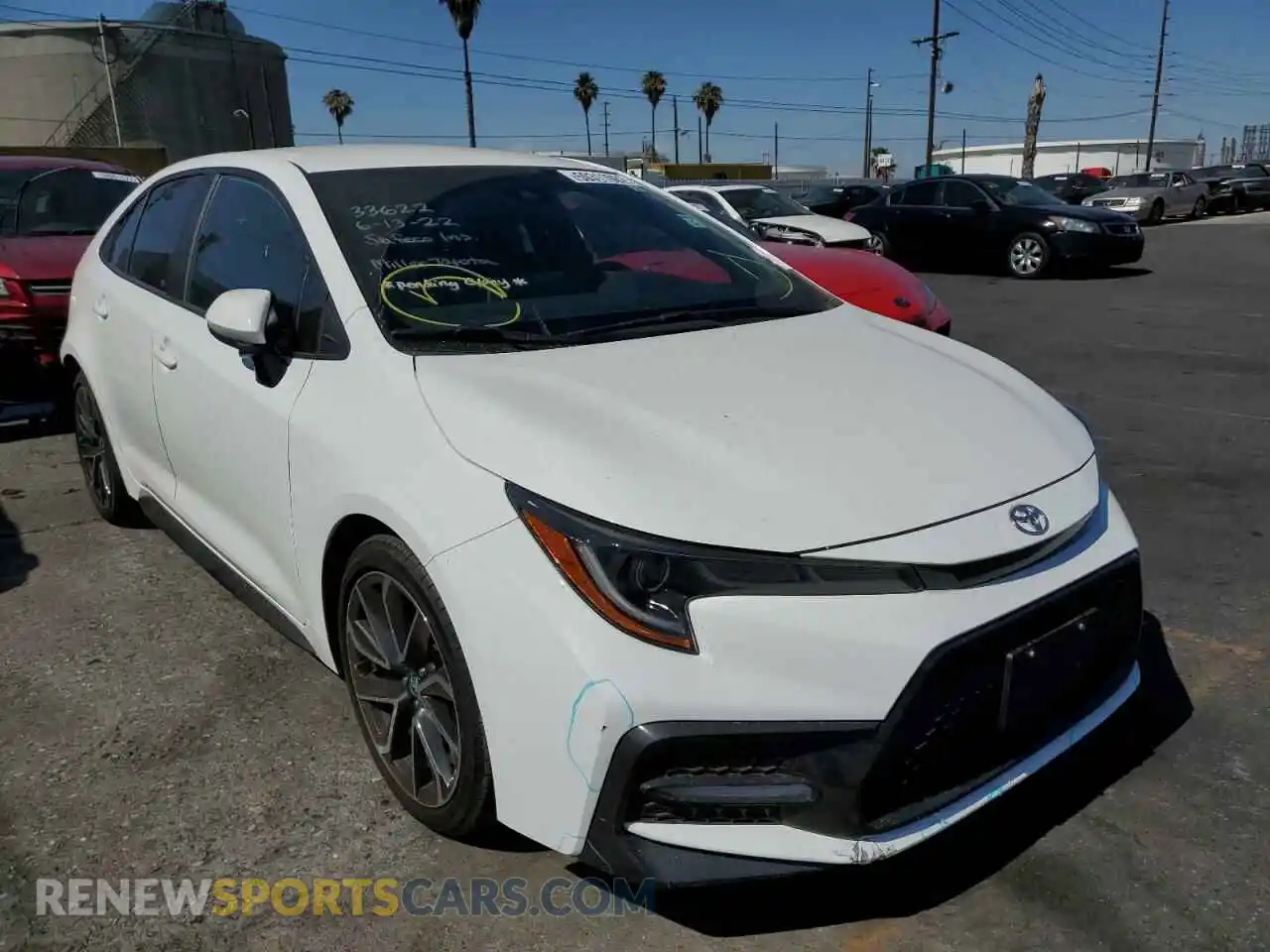 1 fotografías del automóvil dañado 5YFS4RCE2LP049607 TOYOTA COROLLA 2020