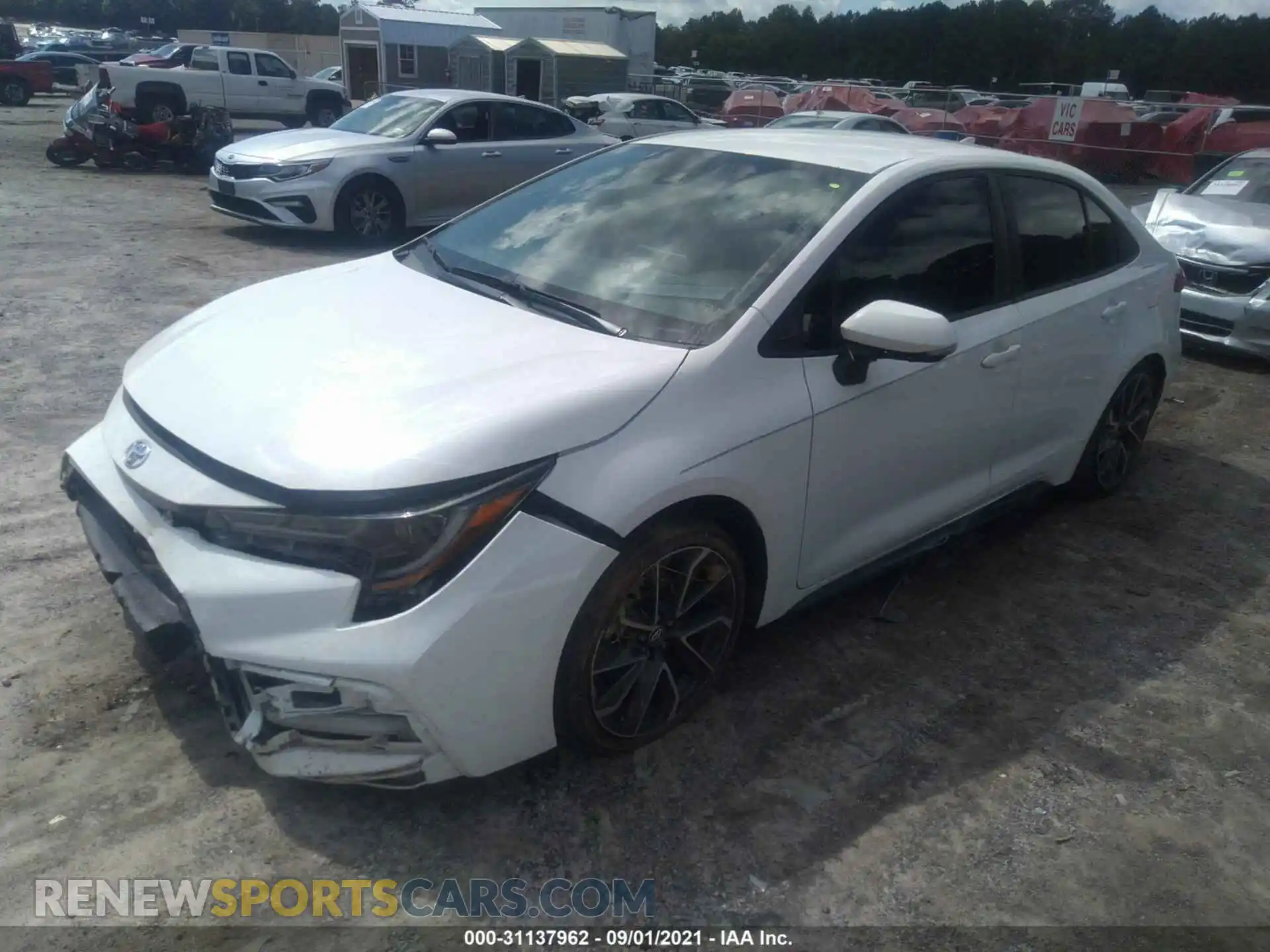 2 Photograph of a damaged car 5YFS4RCE3LP031861 TOYOTA COROLLA 2020