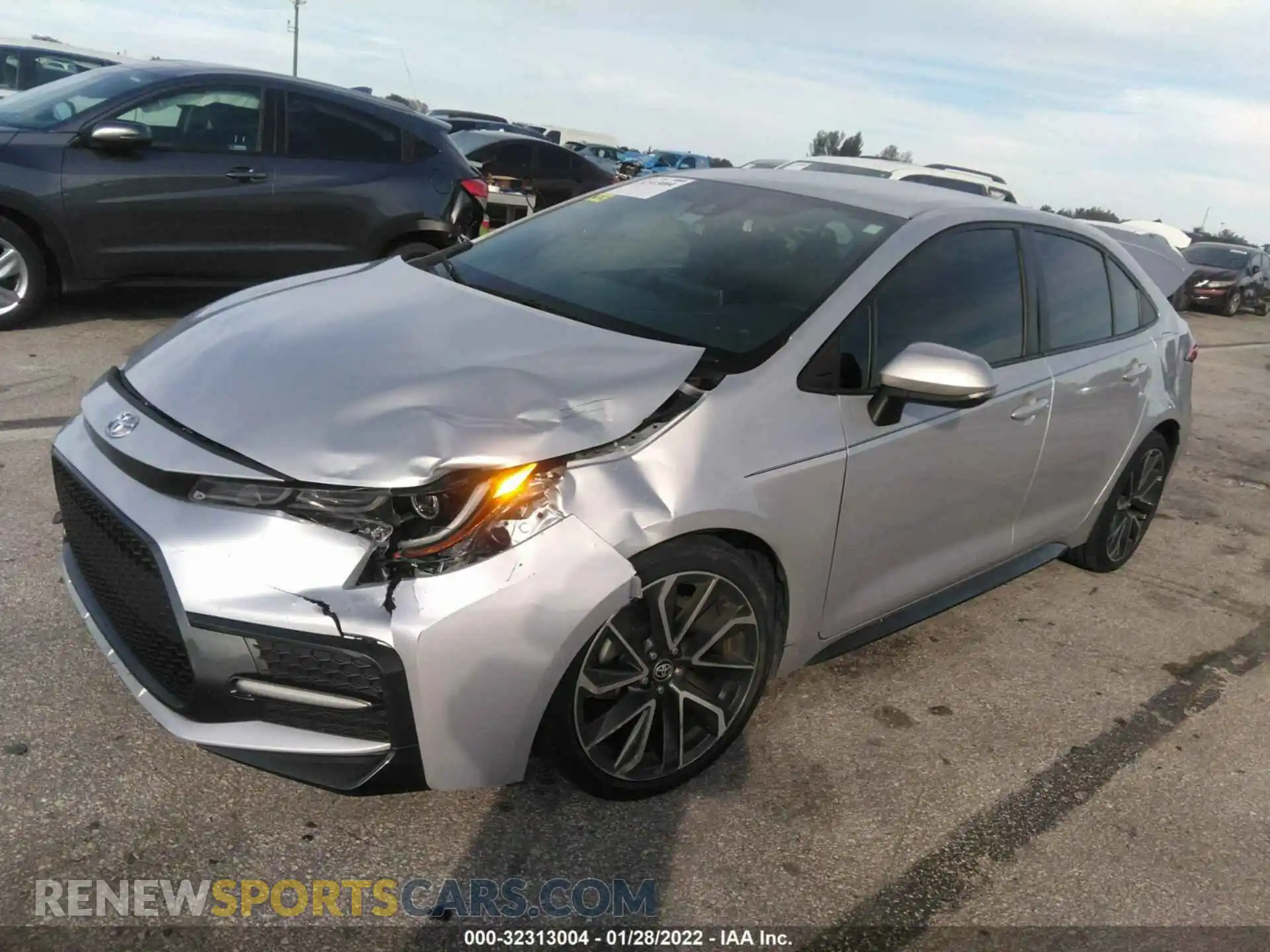 2 Photograph of a damaged car 5YFS4RCE3LP036221 TOYOTA COROLLA 2020