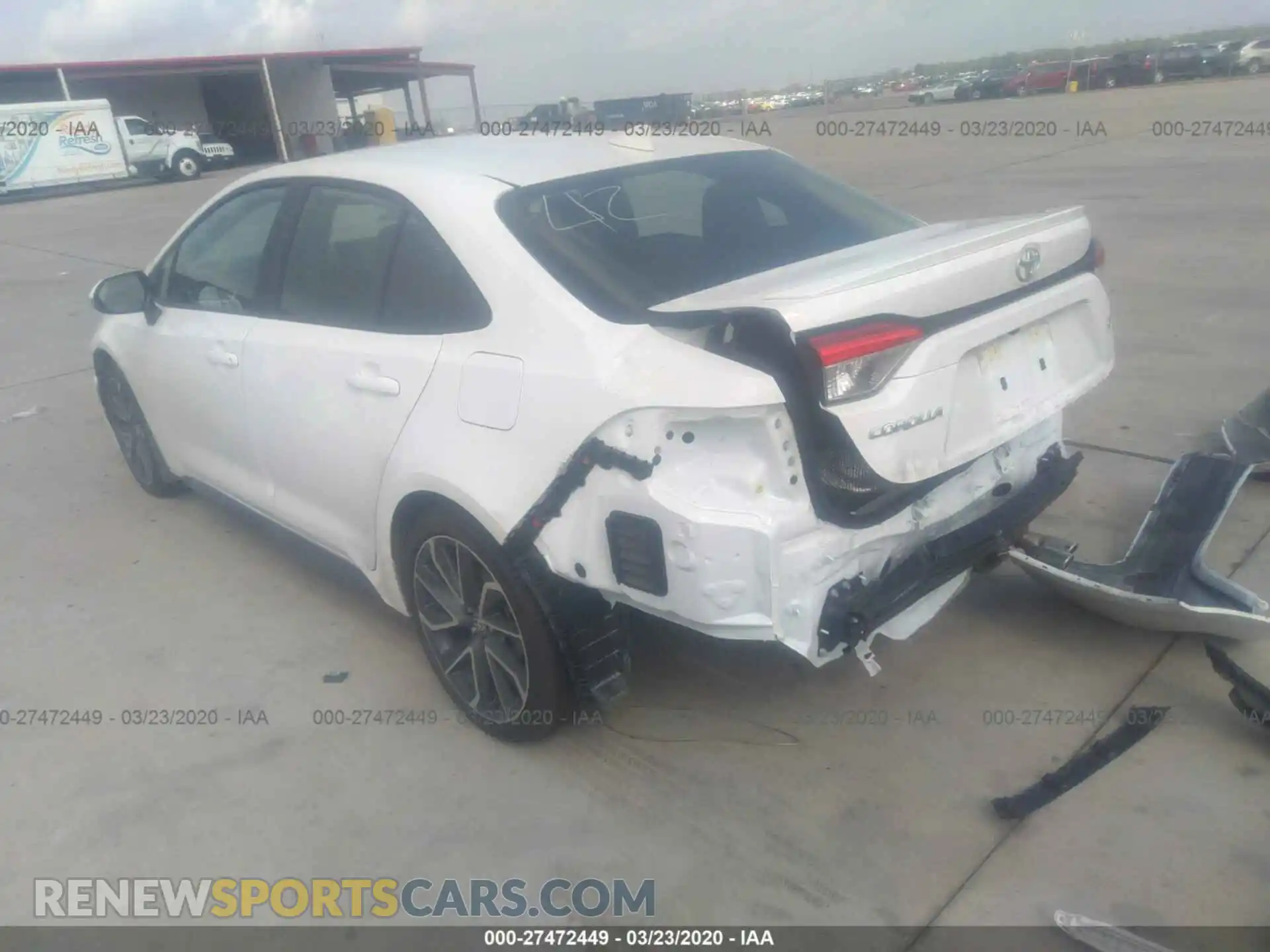 3 Photograph of a damaged car 5YFS4RCE3LP041001 TOYOTA COROLLA 2020