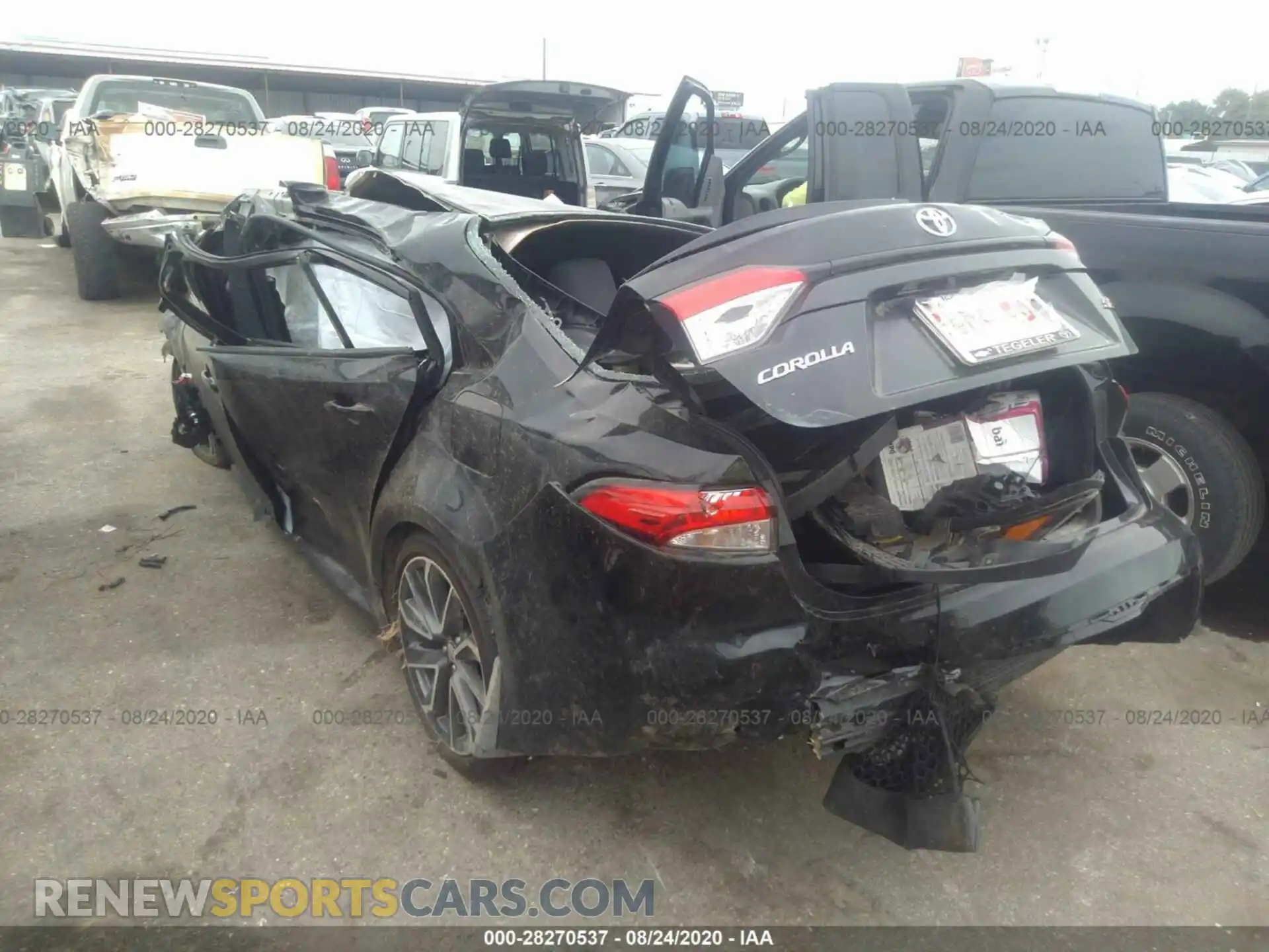 3 Photograph of a damaged car 5YFS4RCE3LP041807 TOYOTA COROLLA 2020