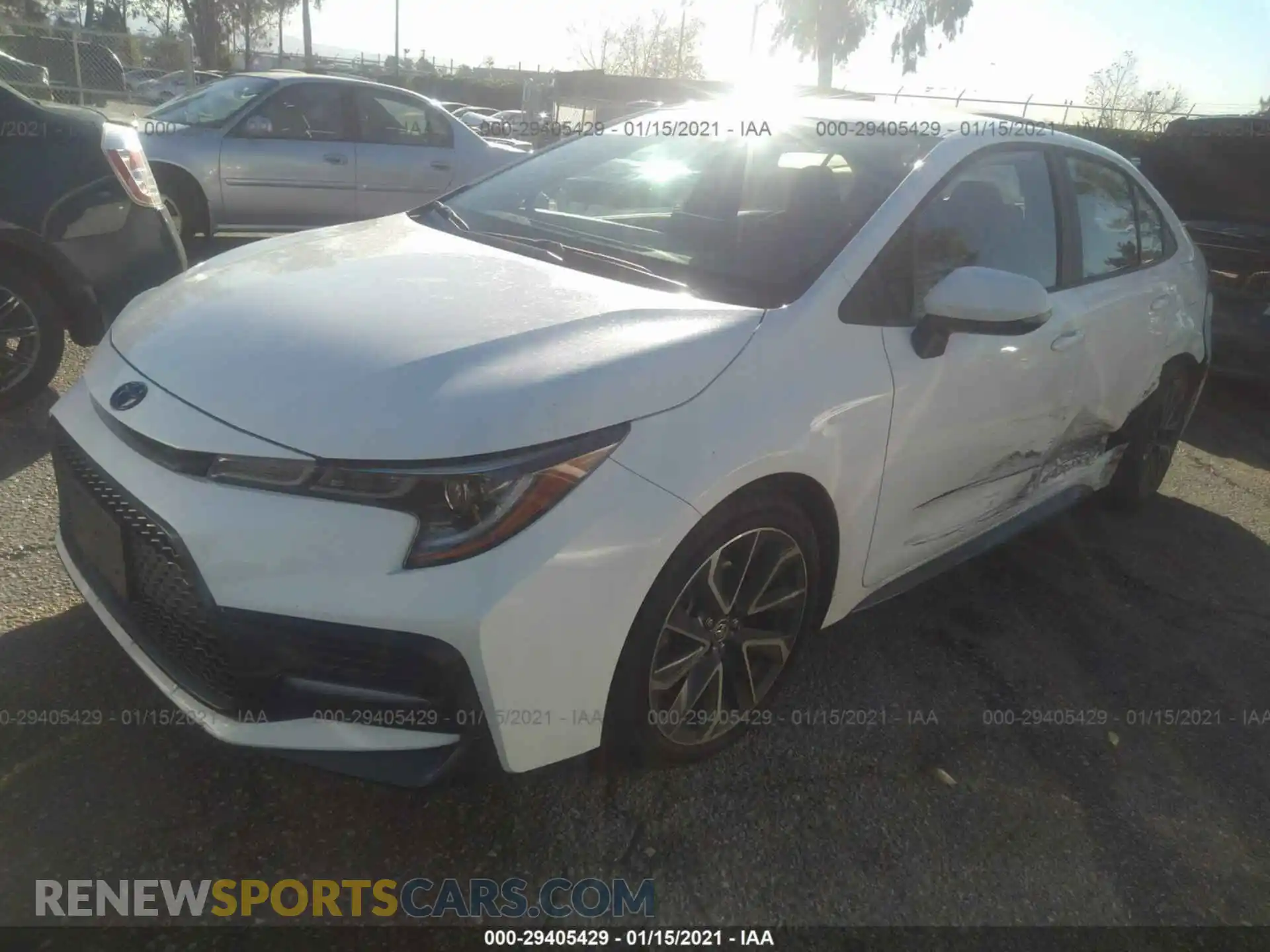 2 Photograph of a damaged car 5YFS4RCE3LP042018 TOYOTA COROLLA 2020