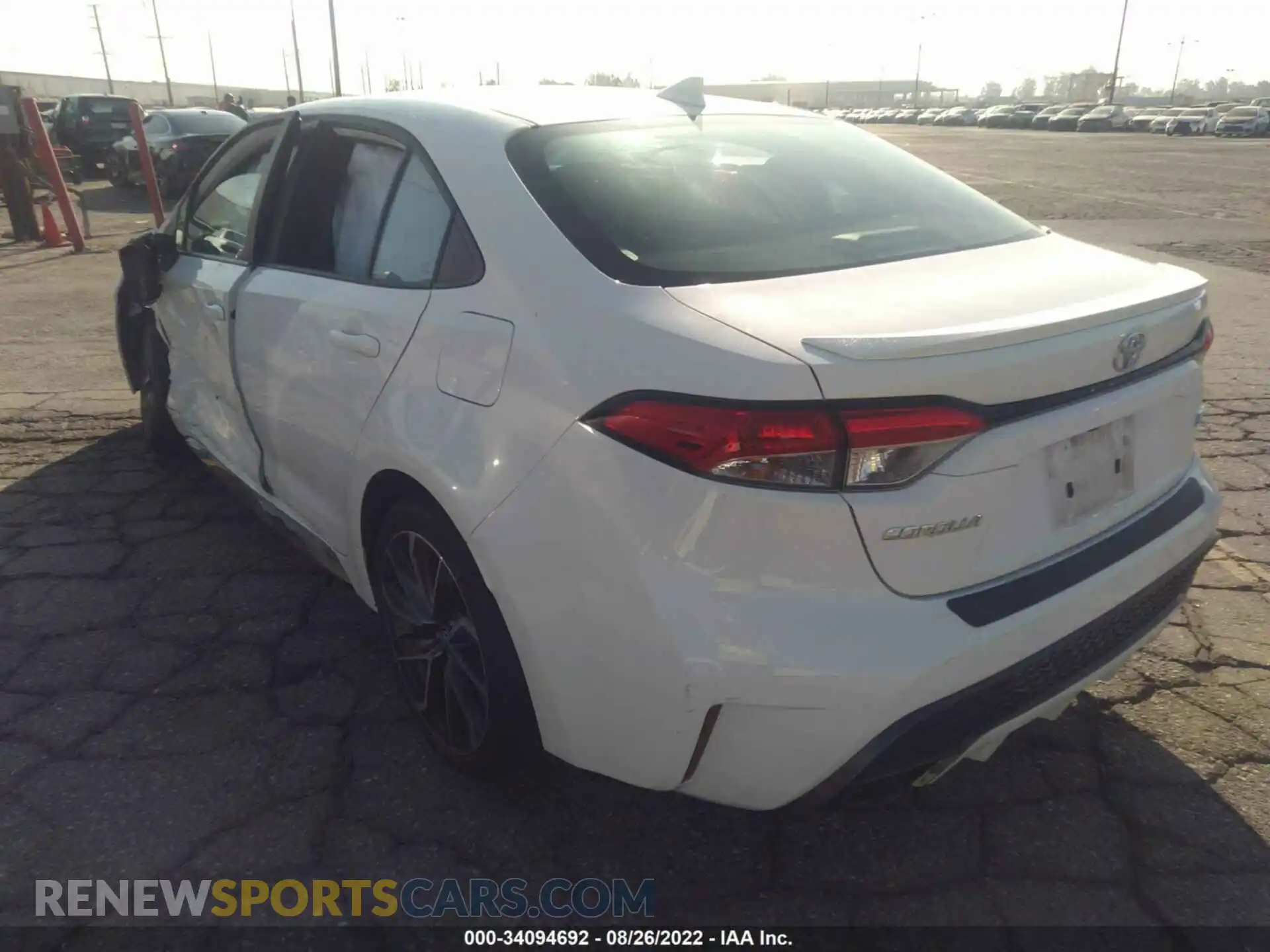 3 Photograph of a damaged car 5YFS4RCE3LP050636 TOYOTA COROLLA 2020