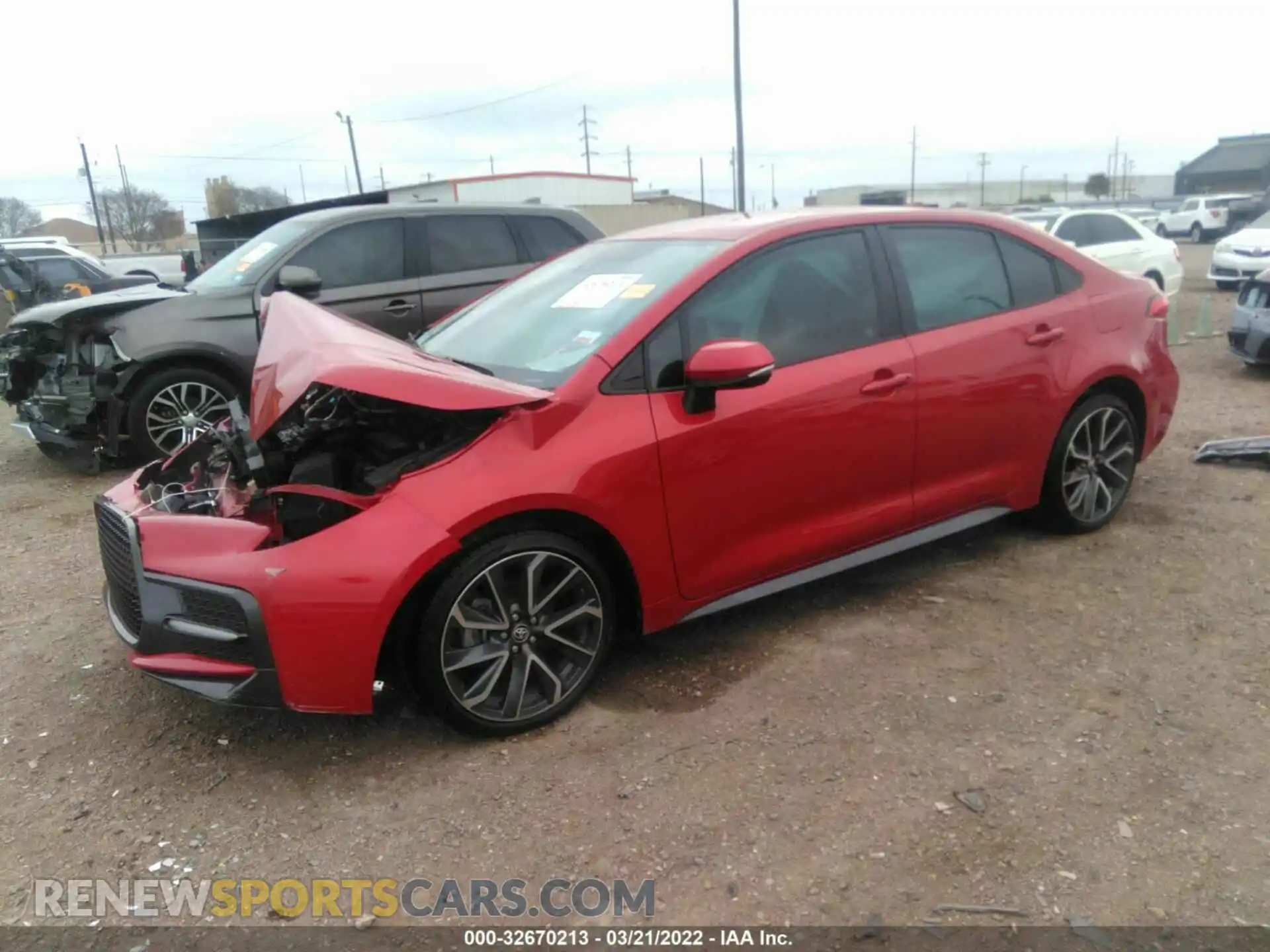 2 Photograph of a damaged car 5YFS4RCE3LP052435 TOYOTA COROLLA 2020