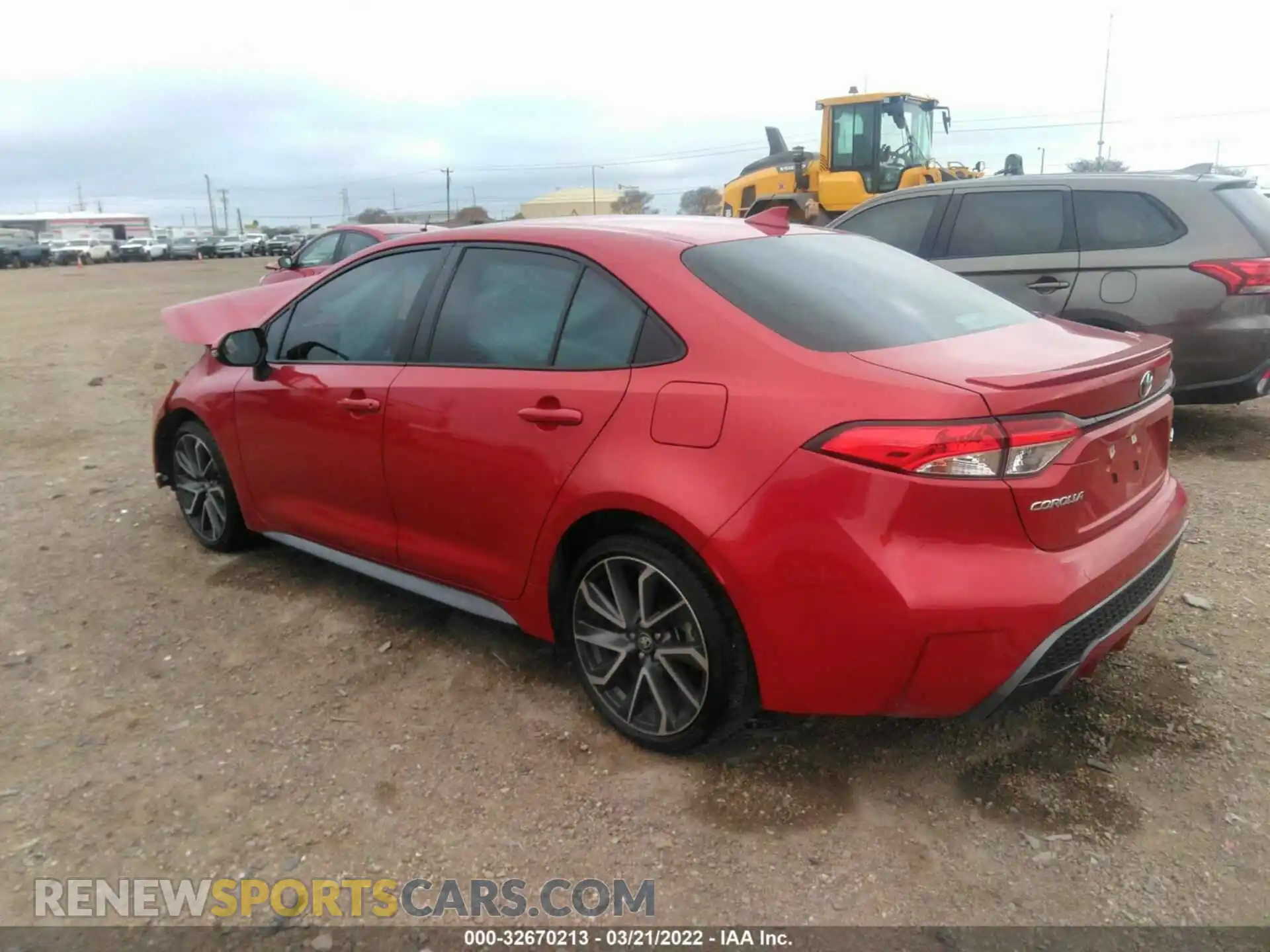 3 Photograph of a damaged car 5YFS4RCE3LP052435 TOYOTA COROLLA 2020