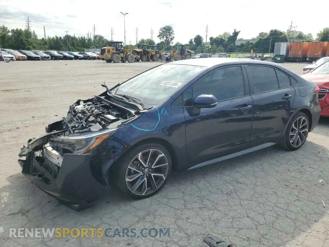 1 Photograph of a damaged car 5YFS4RCE3LP052967 TOYOTA COROLLA 2020