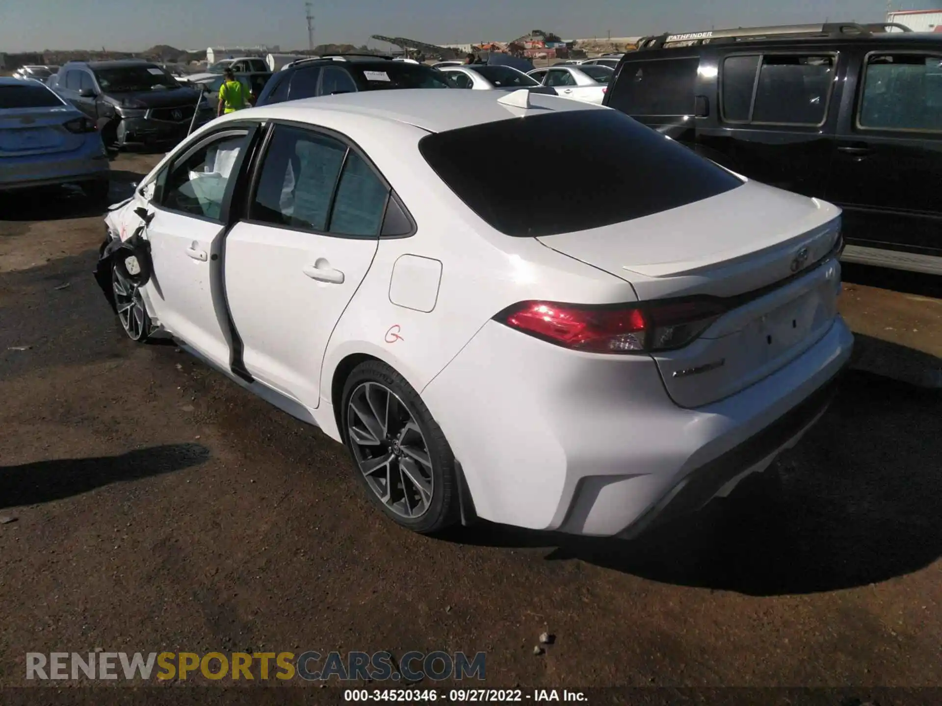 3 Photograph of a damaged car 5YFS4RCE4LP007388 TOYOTA COROLLA 2020