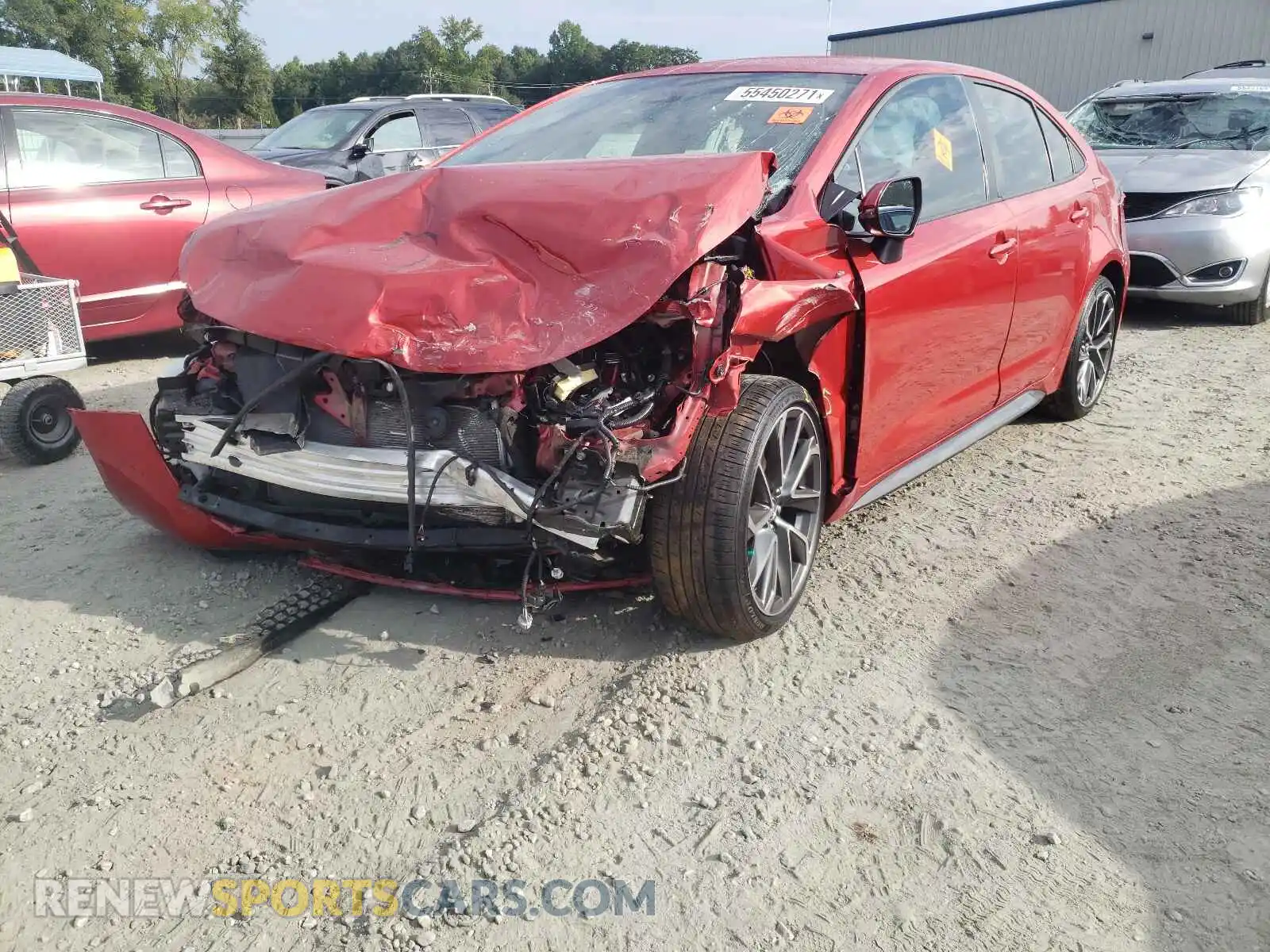 2 Photograph of a damaged car 5YFS4RCE4LP016253 TOYOTA COROLLA 2020
