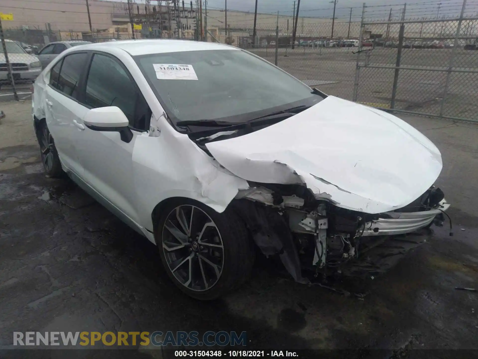 1 Photograph of a damaged car 5YFS4RCE4LP029147 TOYOTA COROLLA 2020