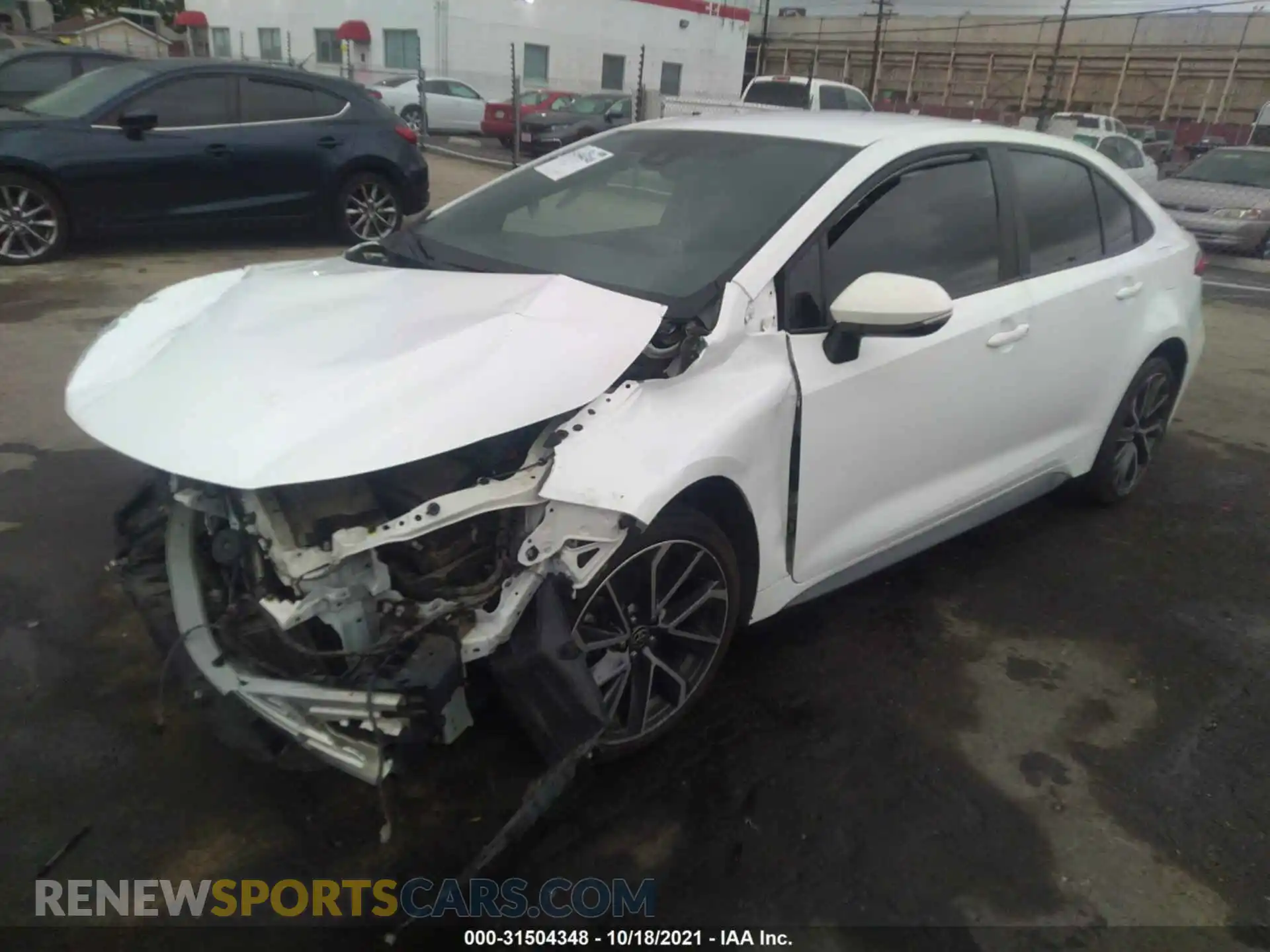 2 Photograph of a damaged car 5YFS4RCE4LP029147 TOYOTA COROLLA 2020