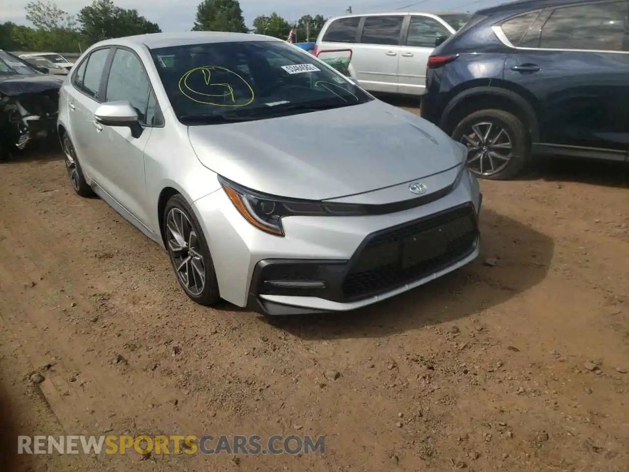 1 Photograph of a damaged car 5YFS4RCE4LP031593 TOYOTA COROLLA 2020