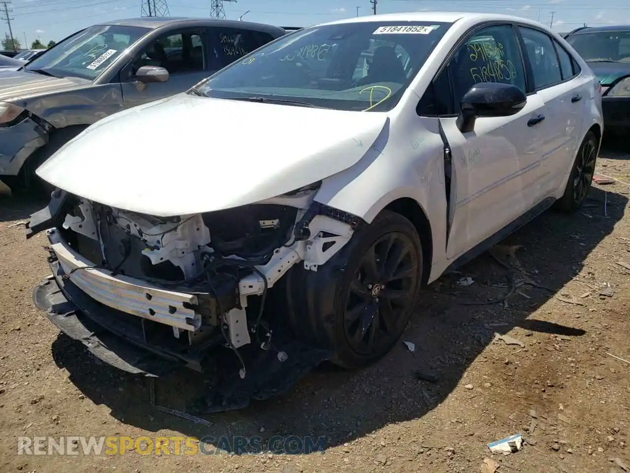 2 Photograph of a damaged car 5YFS4RCE4LP034851 TOYOTA COROLLA 2020