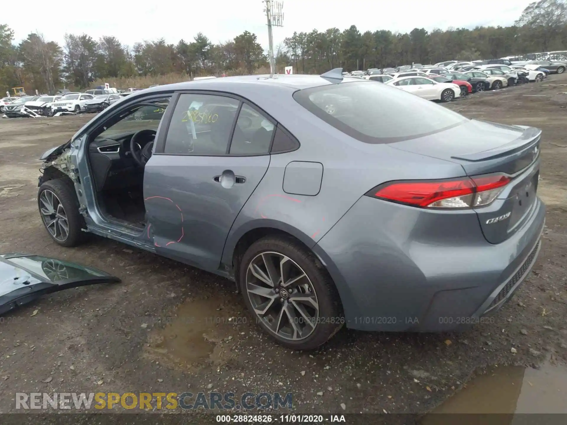 3 Photograph of a damaged car 5YFS4RCE4LP043372 TOYOTA COROLLA 2020