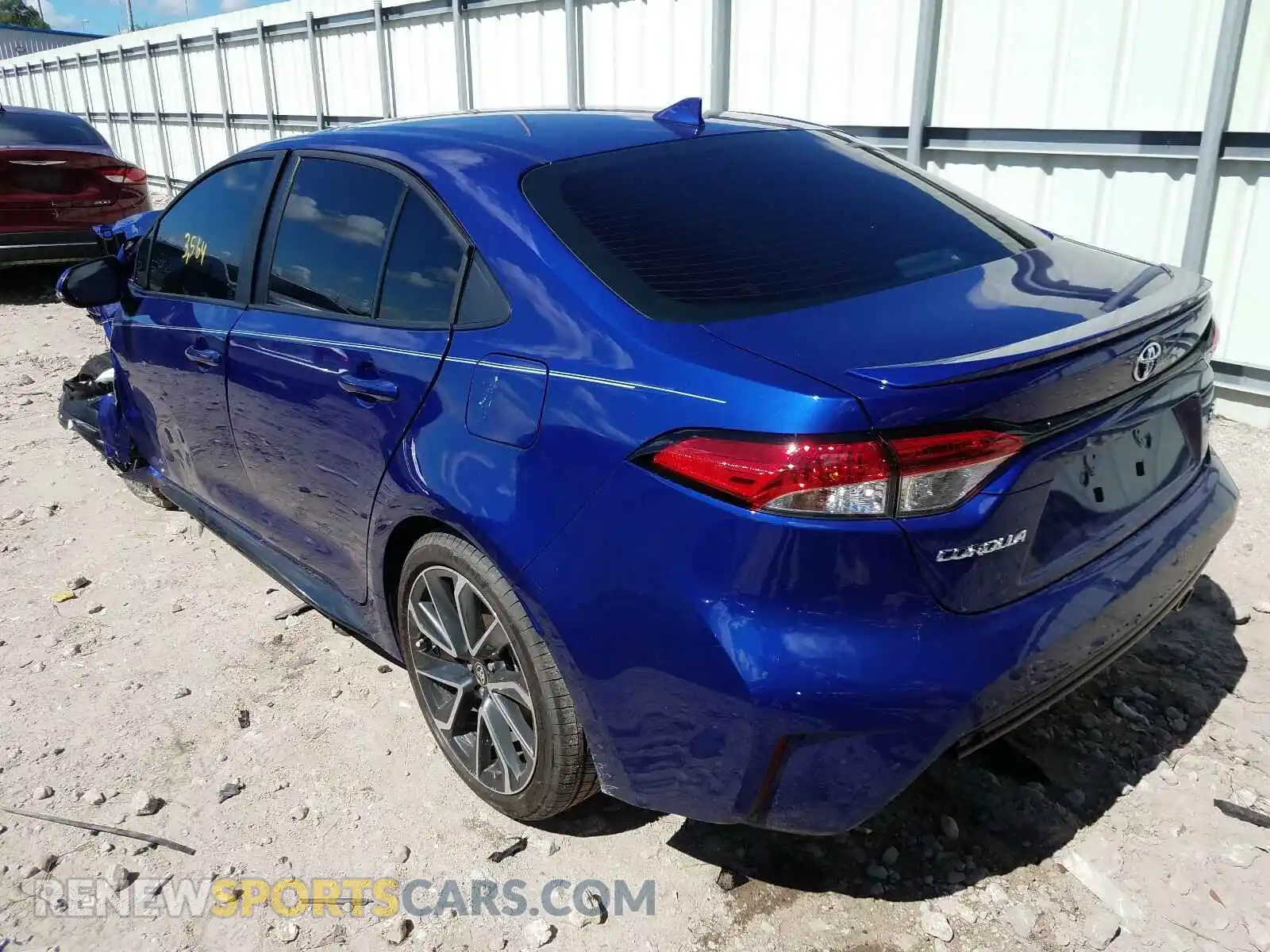 3 Photograph of a damaged car 5YFS4RCE4LP049608 TOYOTA COROLLA 2020
