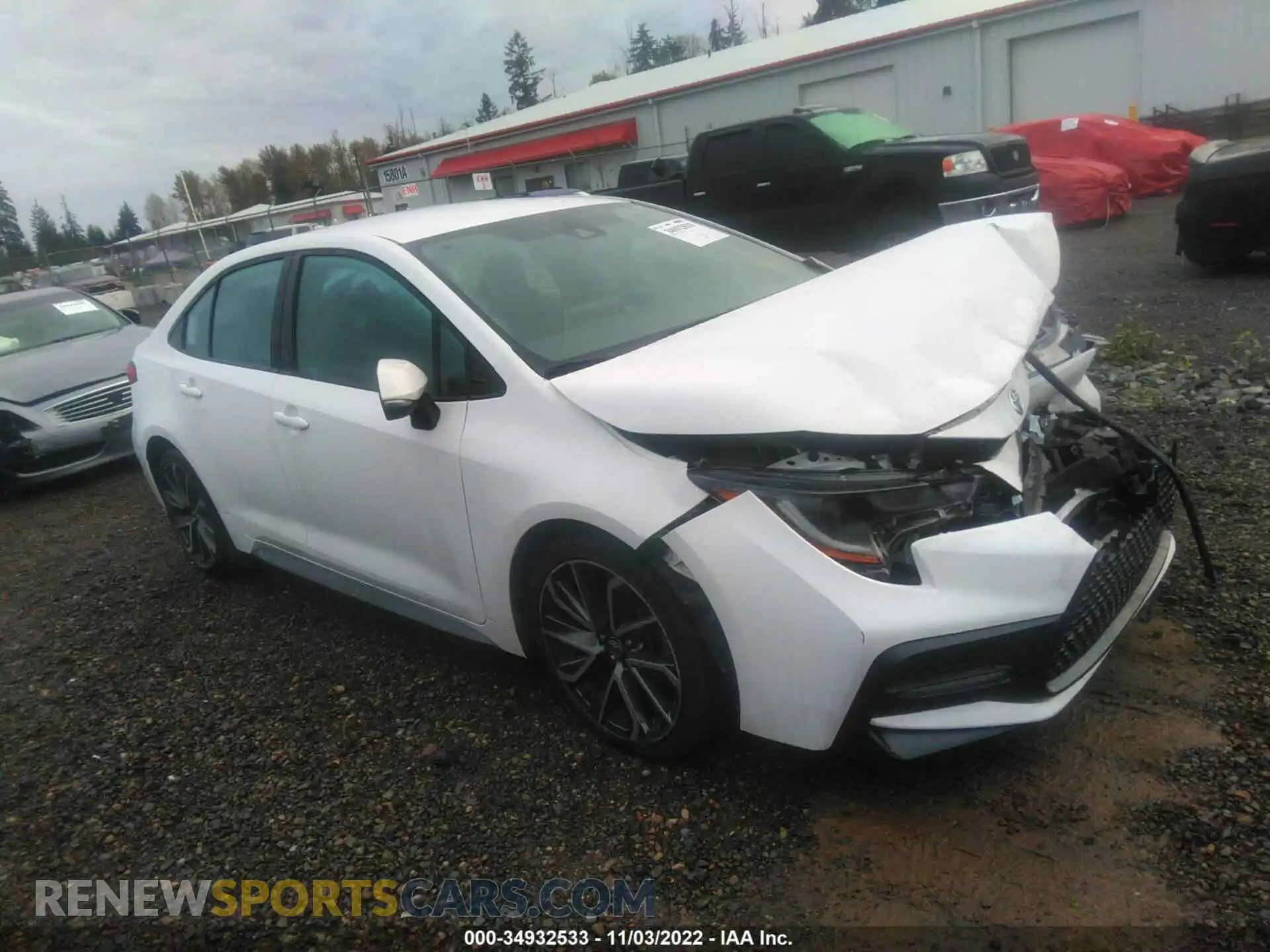 1 Photograph of a damaged car 5YFS4RCE4LP050077 TOYOTA COROLLA 2020