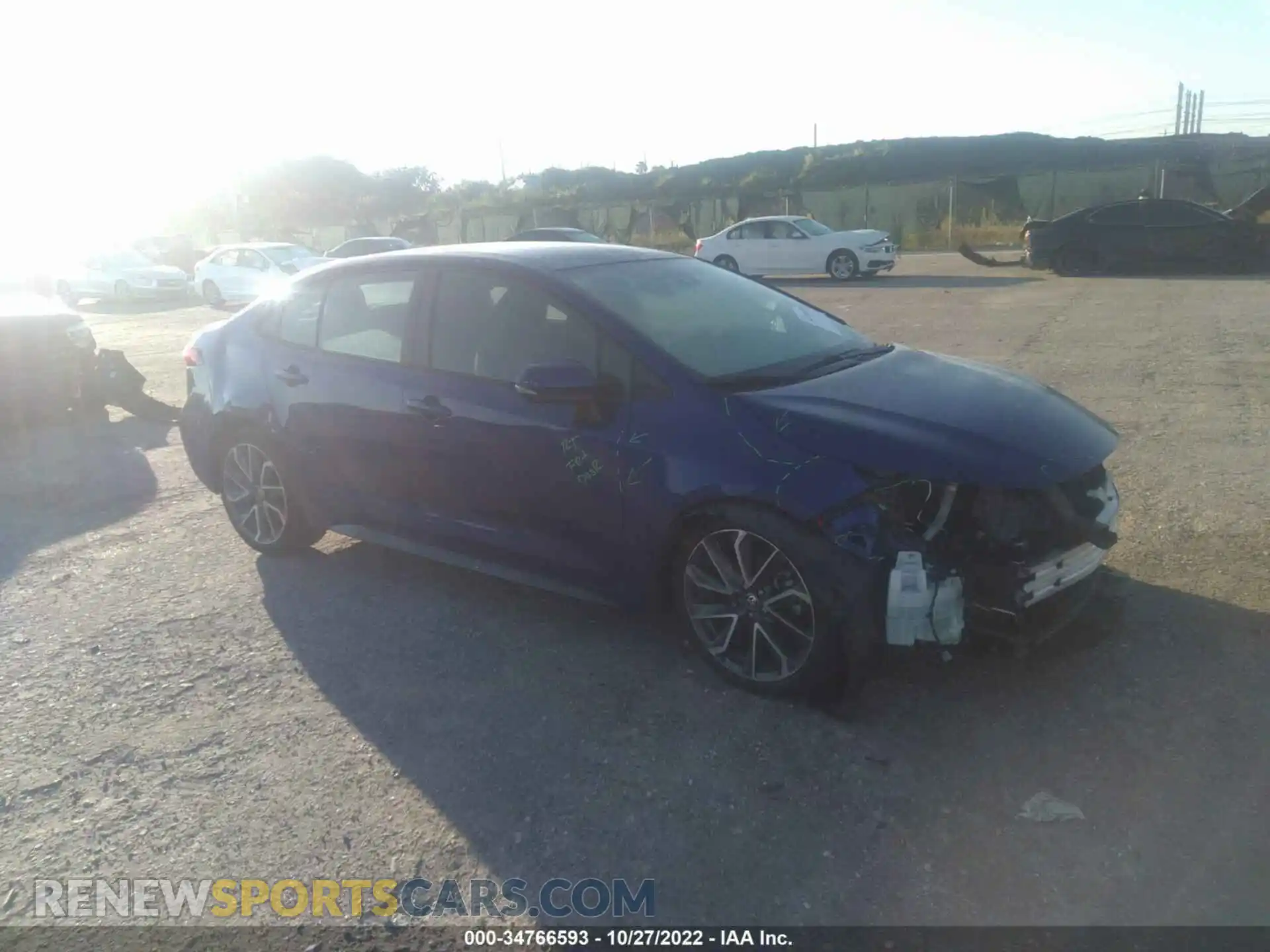 1 Photograph of a damaged car 5YFS4RCE4LP053416 TOYOTA COROLLA 2020