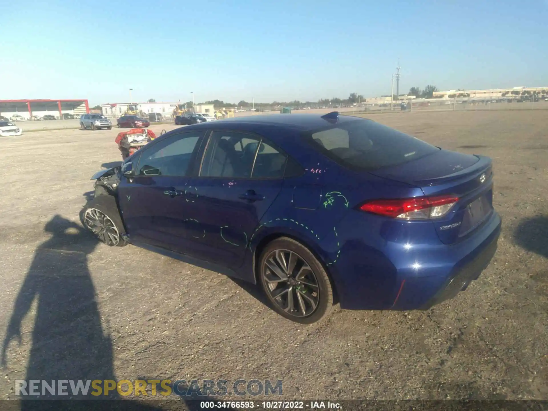 3 Photograph of a damaged car 5YFS4RCE4LP053416 TOYOTA COROLLA 2020
