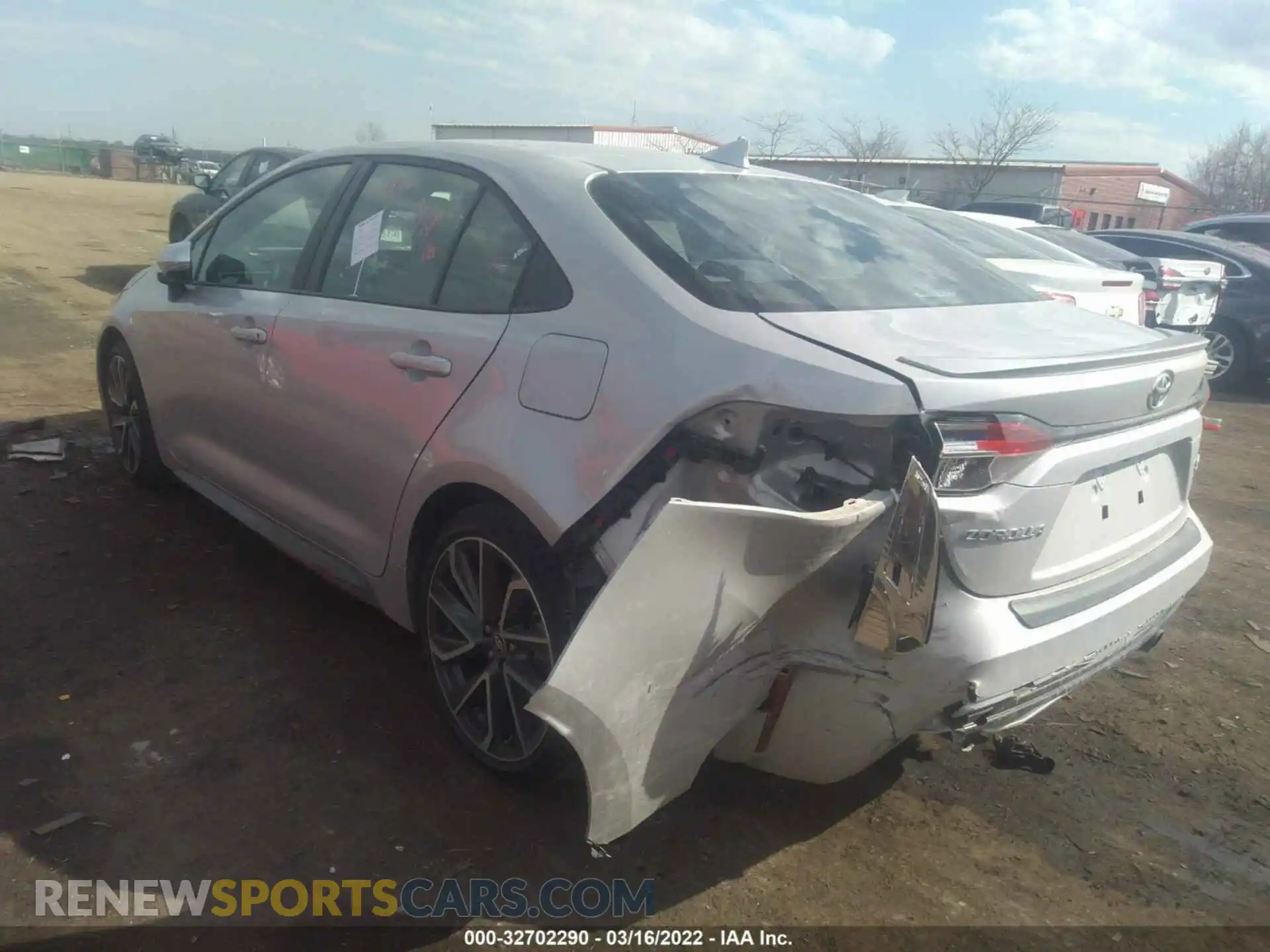3 Photograph of a damaged car 5YFS4RCE4LP054470 TOYOTA COROLLA 2020