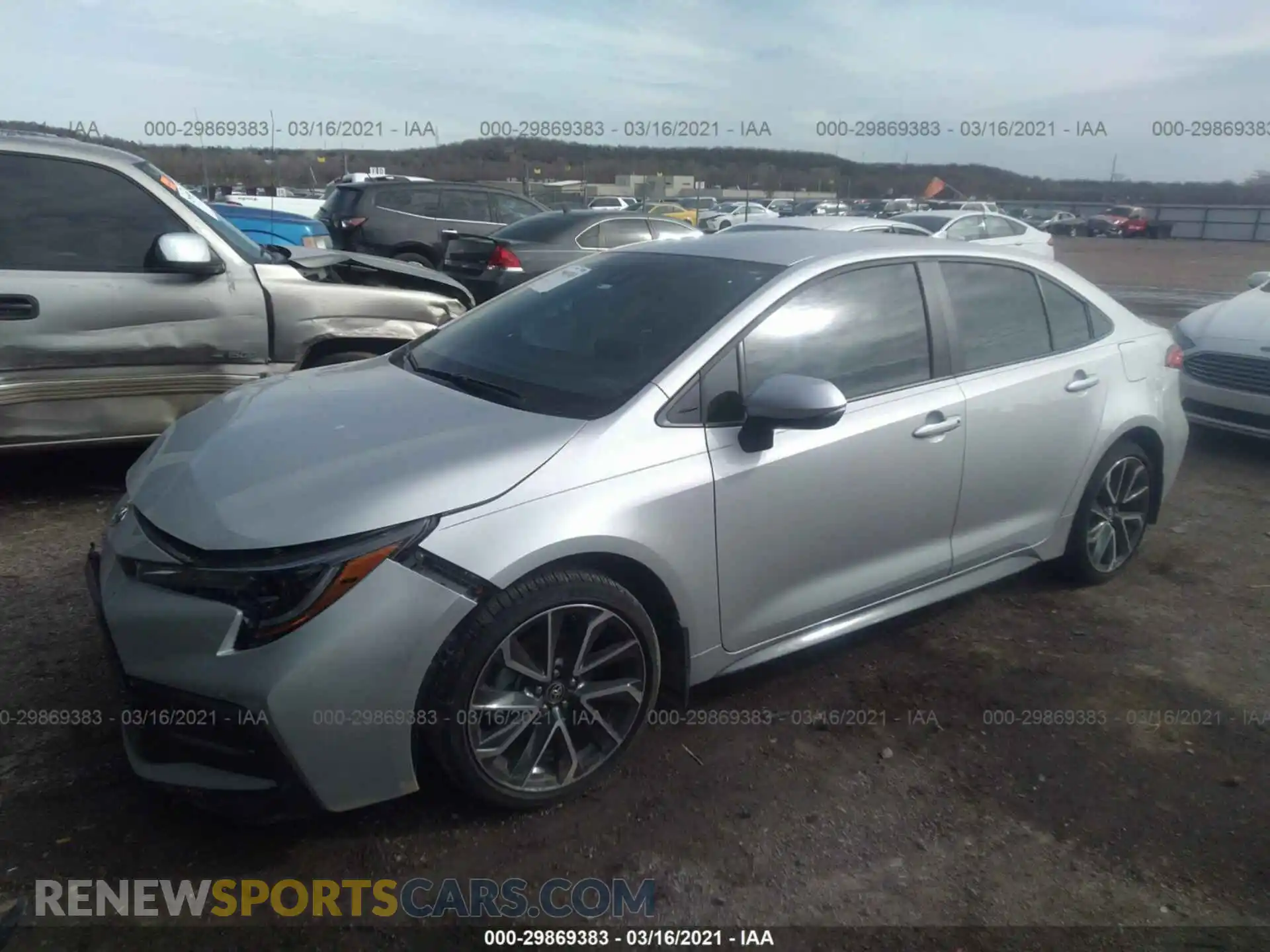 2 Photograph of a damaged car 5YFS4RCE5LP021459 TOYOTA COROLLA 2020