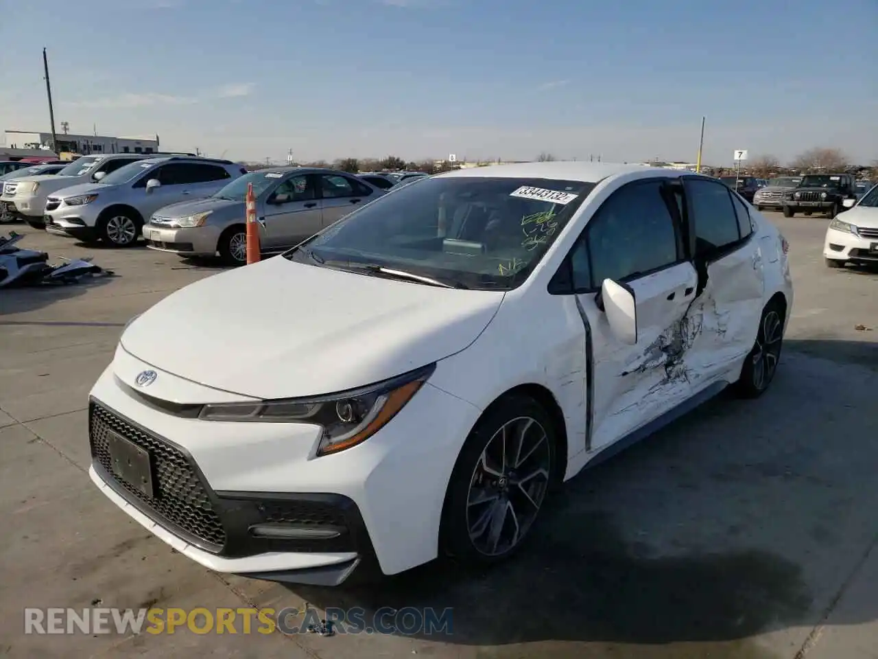 2 Photograph of a damaged car 5YFS4RCE5LP022014 TOYOTA COROLLA 2020