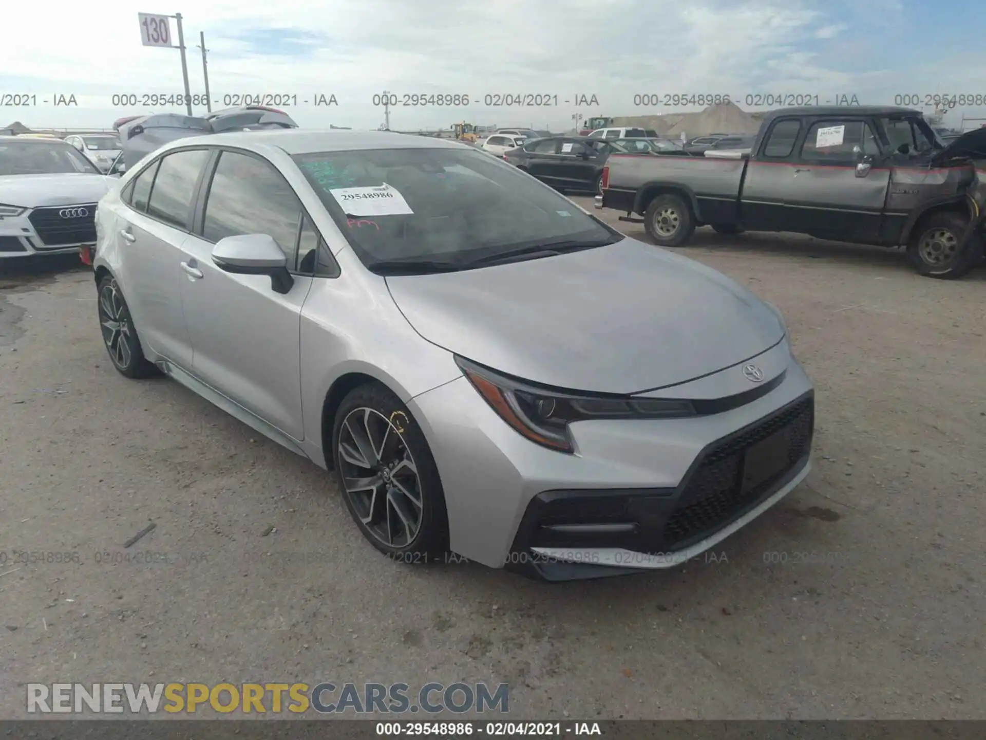 1 Photograph of a damaged car 5YFS4RCE5LP022966 TOYOTA COROLLA 2020