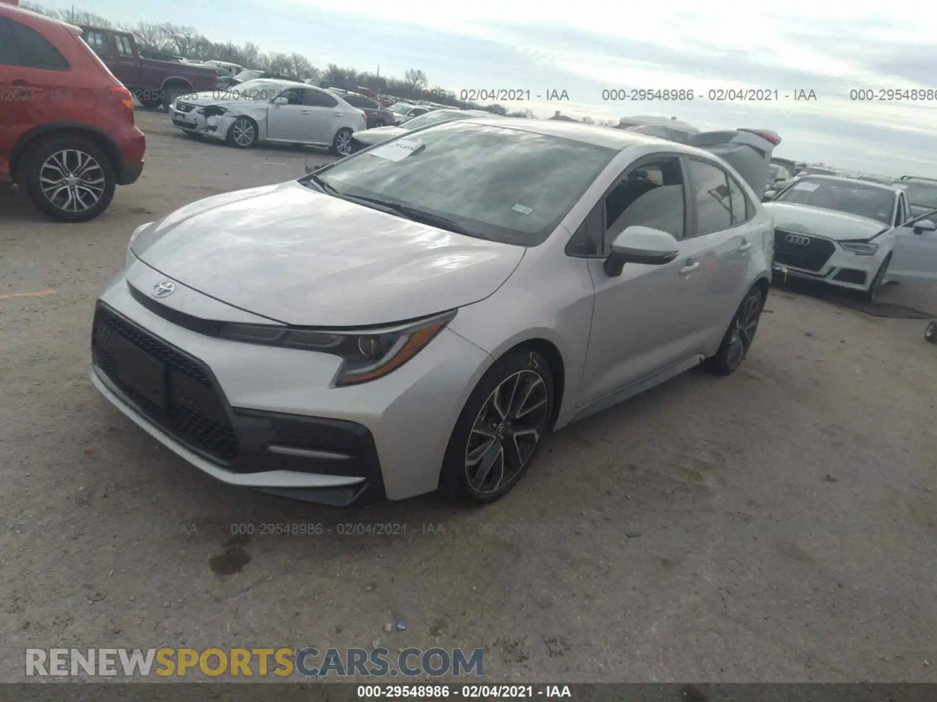 2 Photograph of a damaged car 5YFS4RCE5LP022966 TOYOTA COROLLA 2020