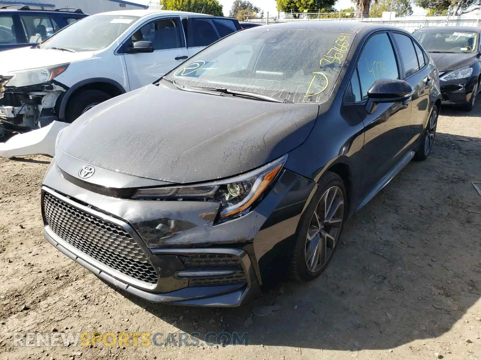 2 fotografías del automóvil dañado 5YFS4RCE5LP034552 TOYOTA COROLLA 2020