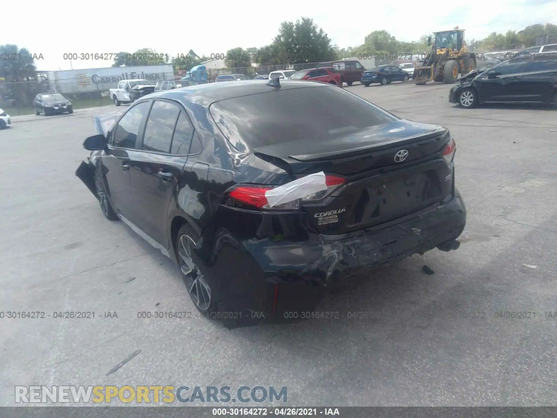 3 Photograph of a damaged car 5YFS4RCE5LP035474 TOYOTA COROLLA 2020