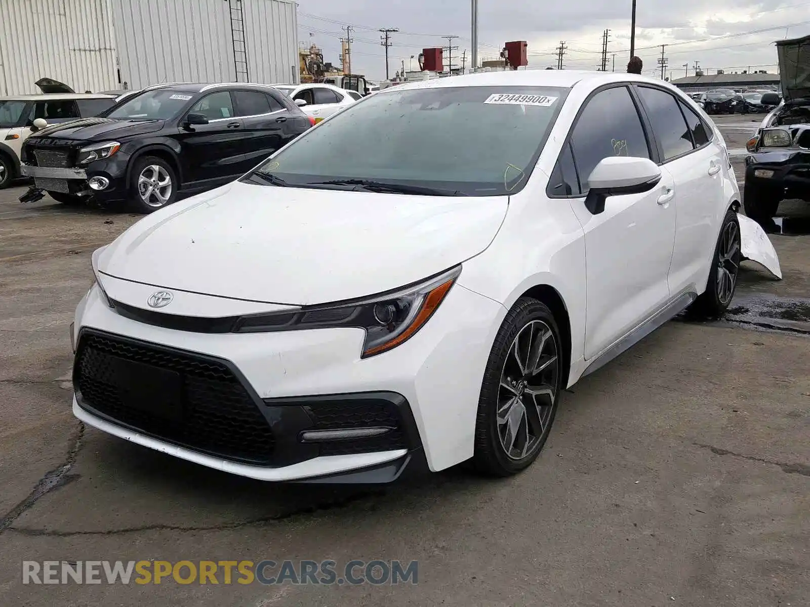 2 Photograph of a damaged car 5YFS4RCE5LP036043 TOYOTA COROLLA 2020